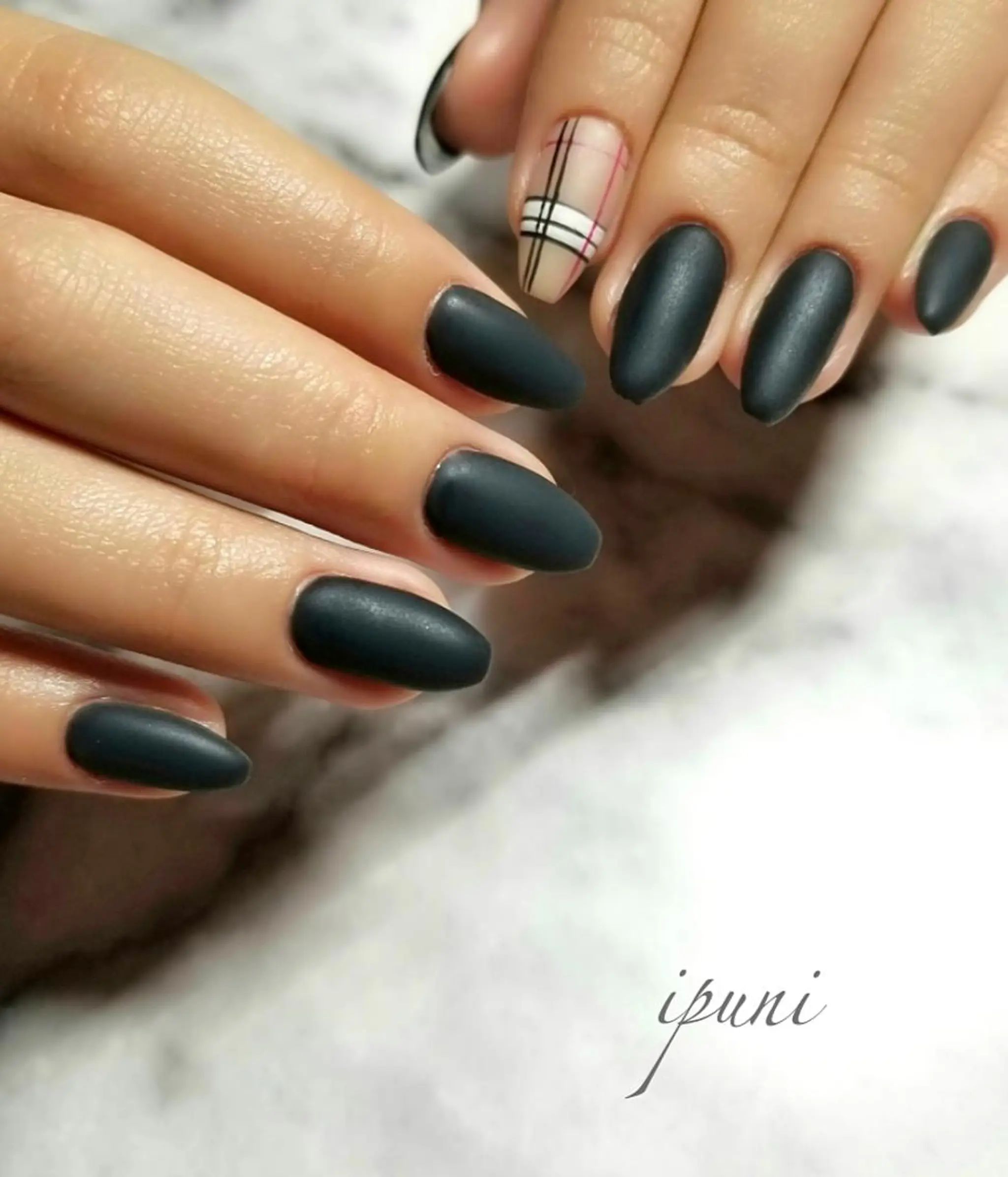 ネイル マットネイル nail salon ipuniのネイルデザイン