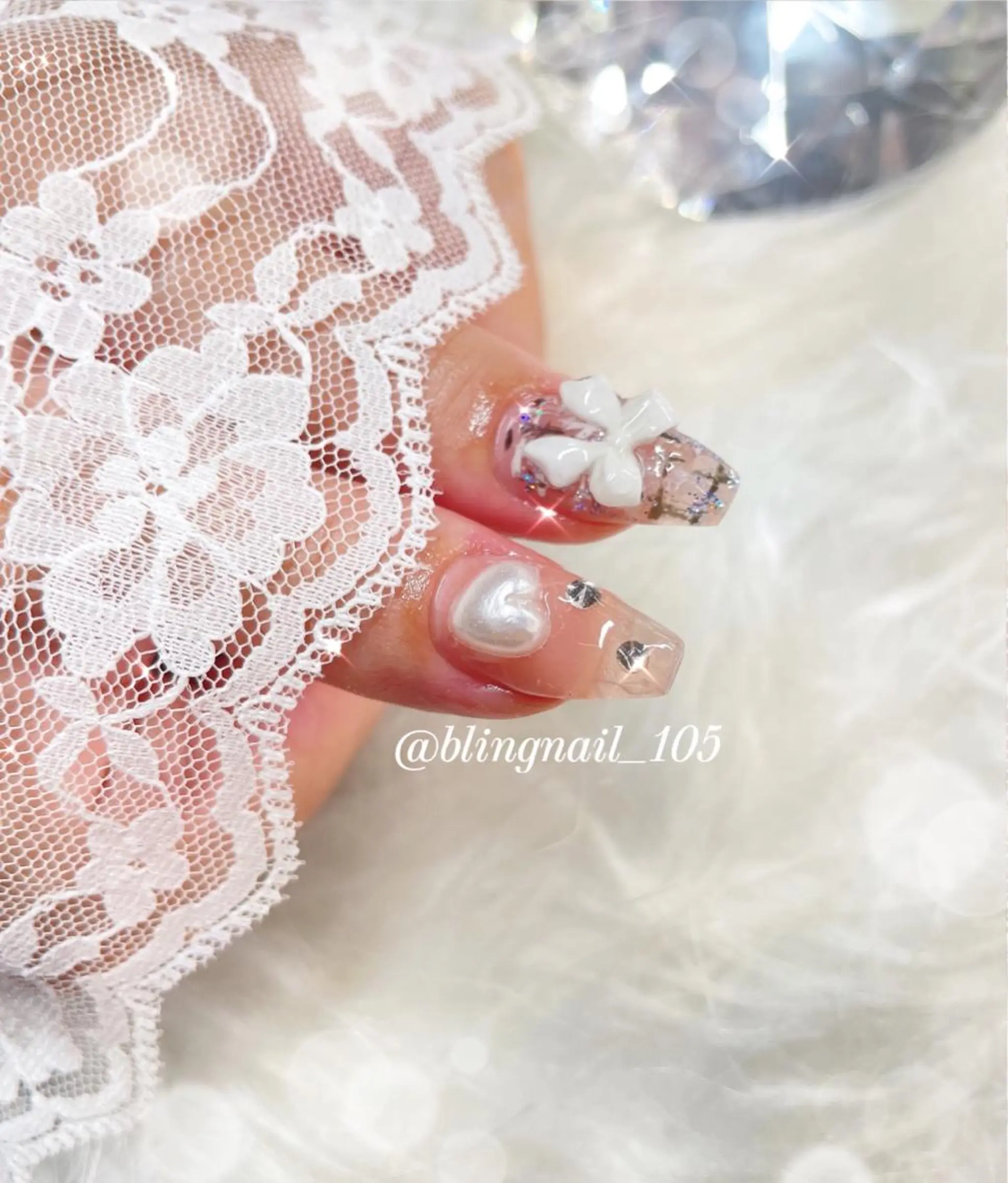 ネイル 23時まで❤︎韓国、 ワンホンネイルのネイルデザイン