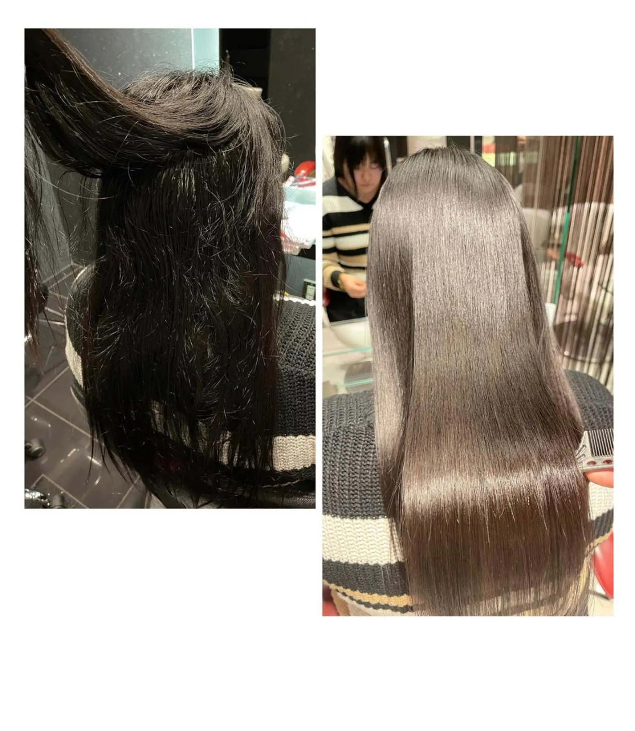 セミロング くせ毛 学生 髪質改善 レイヤーカット 縮毛矯正 圧倒的美髪ストレート ツダケイタロウのヘアスタイル