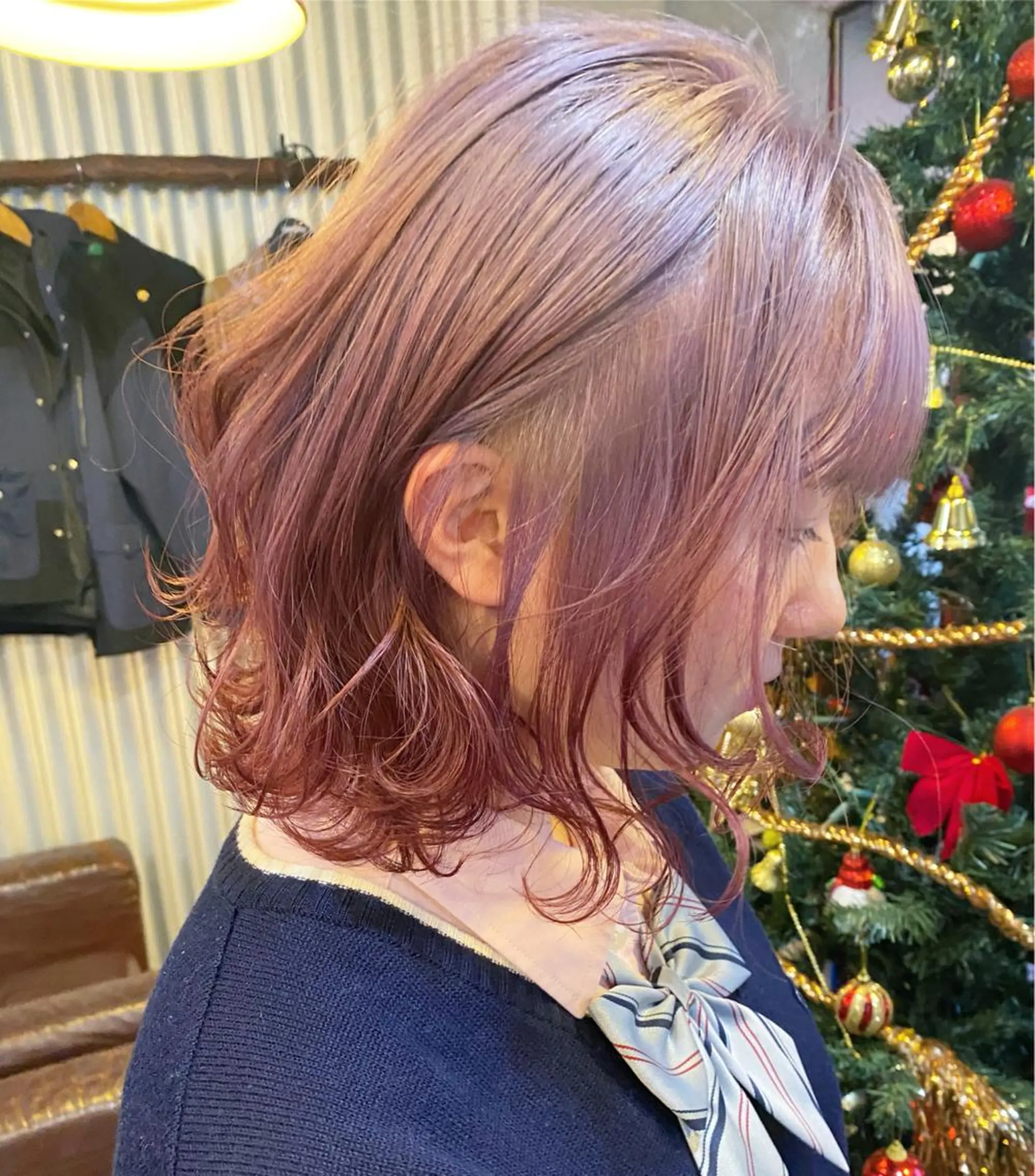 ミディアム カラー ヘアカラー 玉木 育実のヘアスタイル