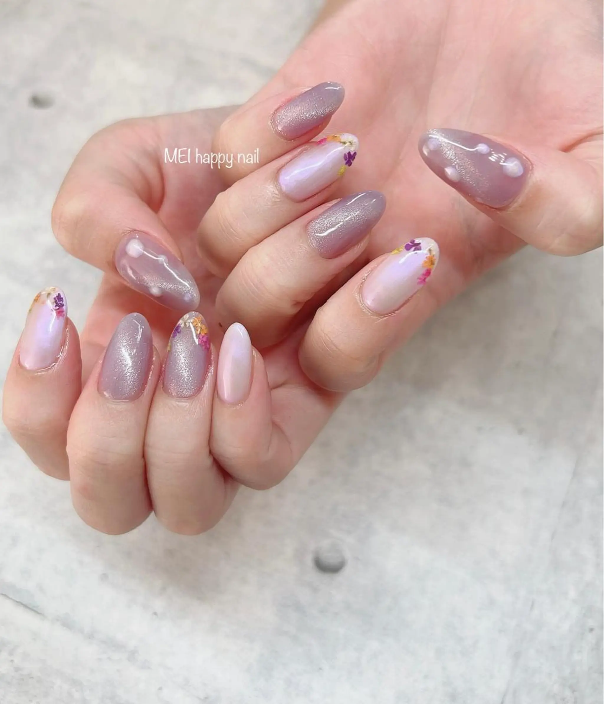 ネイル 北浦和 自爪育成ケアのネイルデザイン