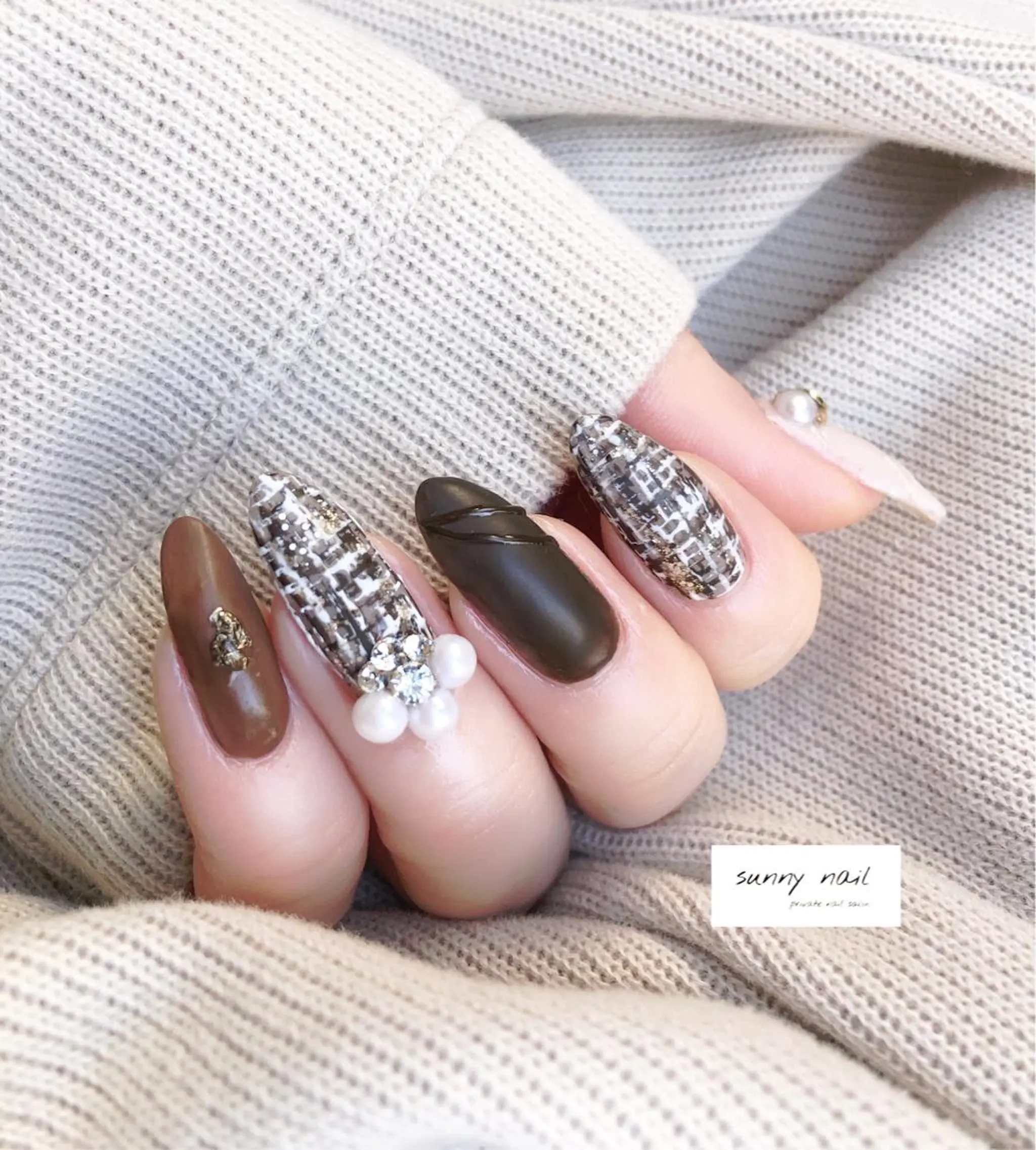 ネイル アートネイル カジュアル ジェルネイル マットネイル ニュアンスネイル sunny nailのネイルデザイン