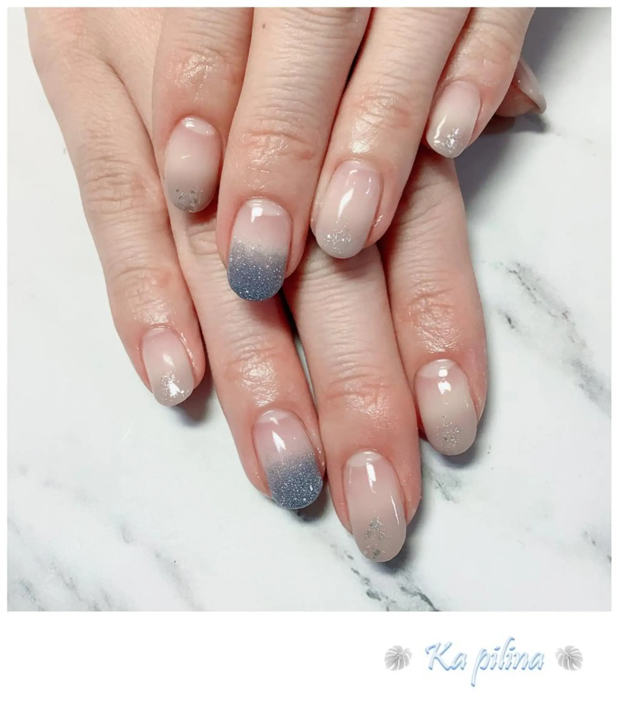 ネイル フラッシュネイル グラデーション シンプルネイル Nail salon Ka pilinaのネイルデザイン