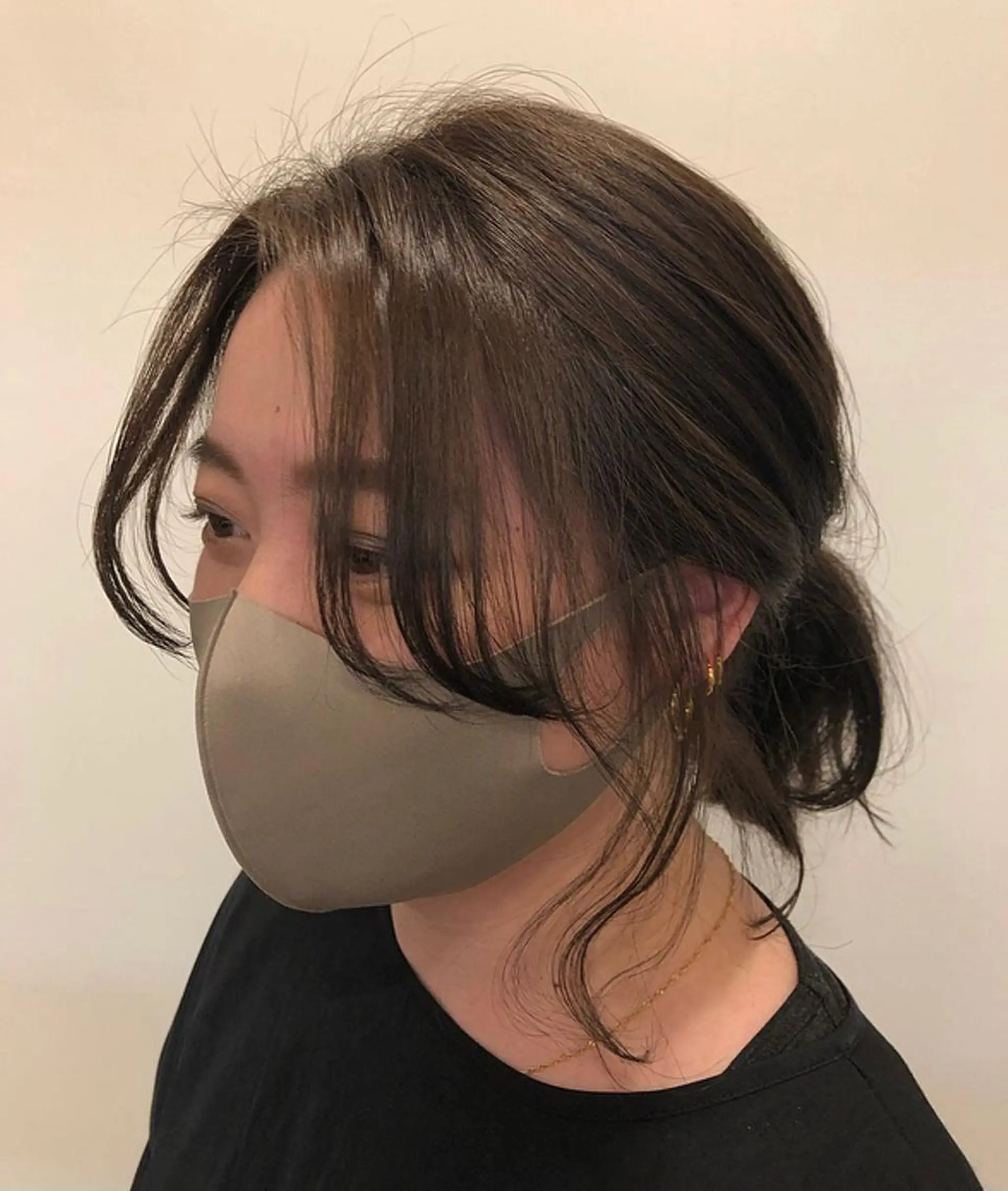 ミディアム カラー アッシュ ベージュカラー ラーム 乃木店のヘアスタイル