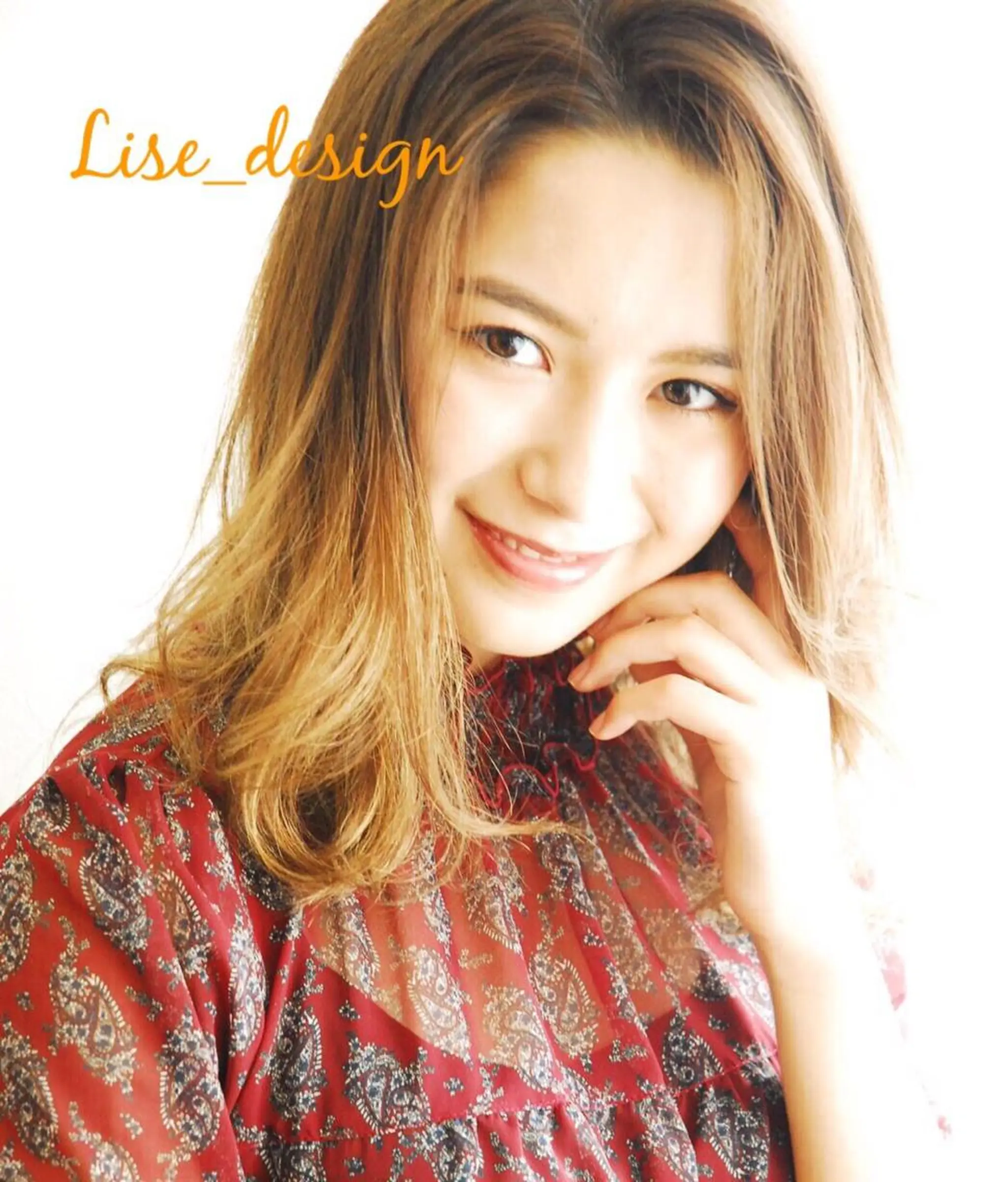 カラー パーマ ヘアアレンジ メンズ キッズ ネイル マツエク・マツパ 表参道Lise おおいしおりのヘアスタイル