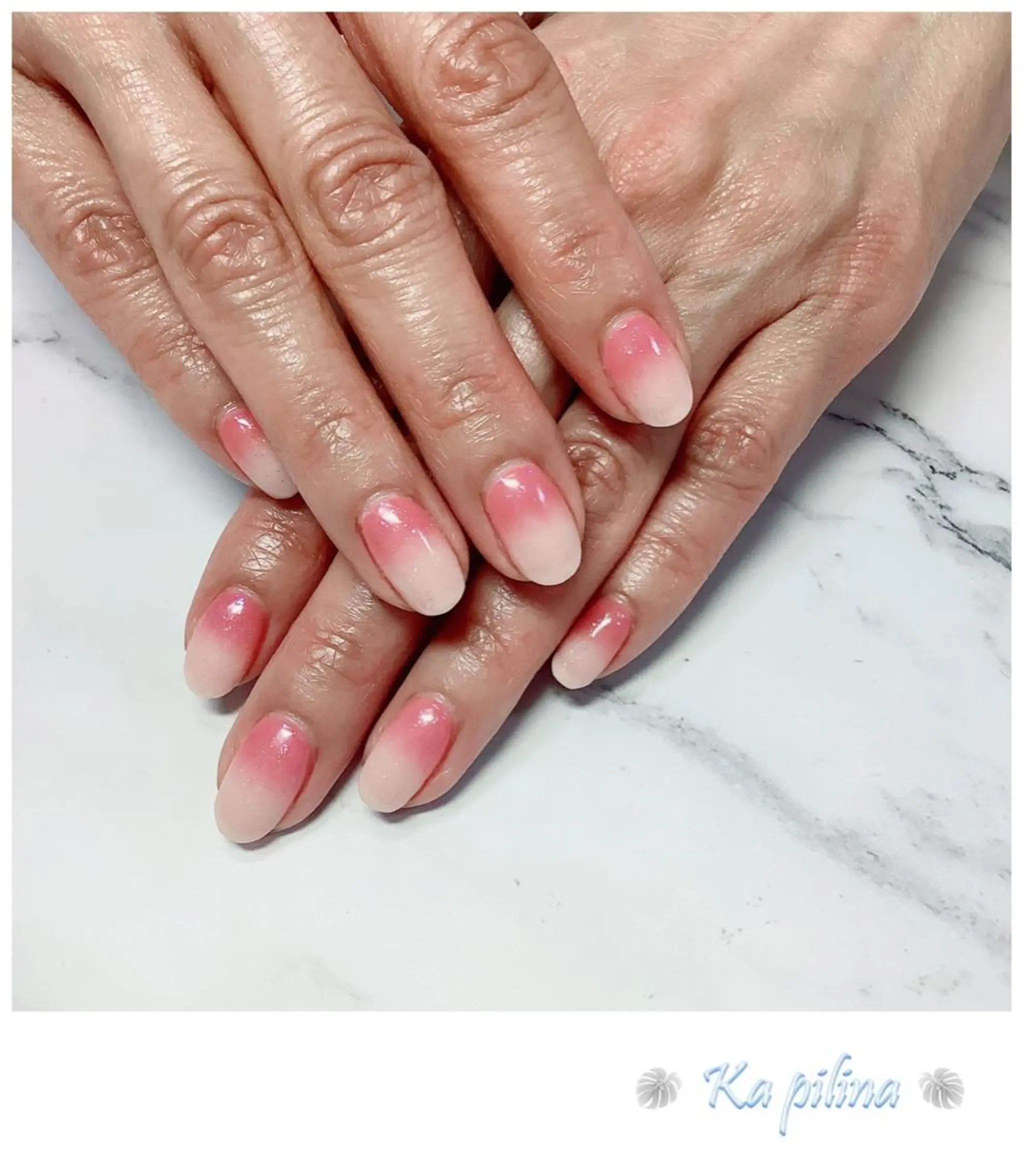 ネイル グラデーション ピンク Nail salon Ka pilinaのネイルデザイン