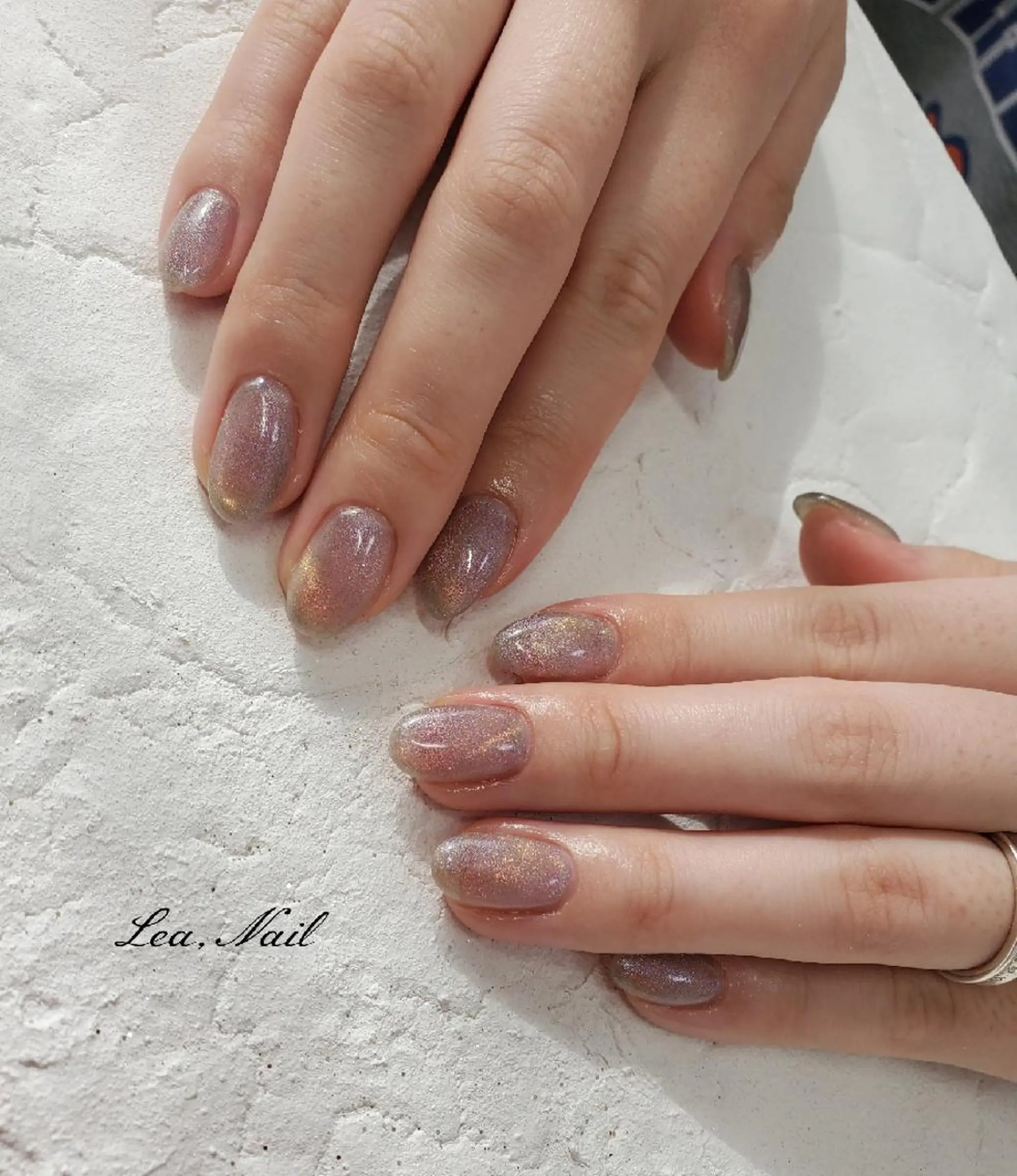 ネイル マグネットネイル ワンカラーネイル Lea,Nail所属・松橋 愛のネイルデザイン