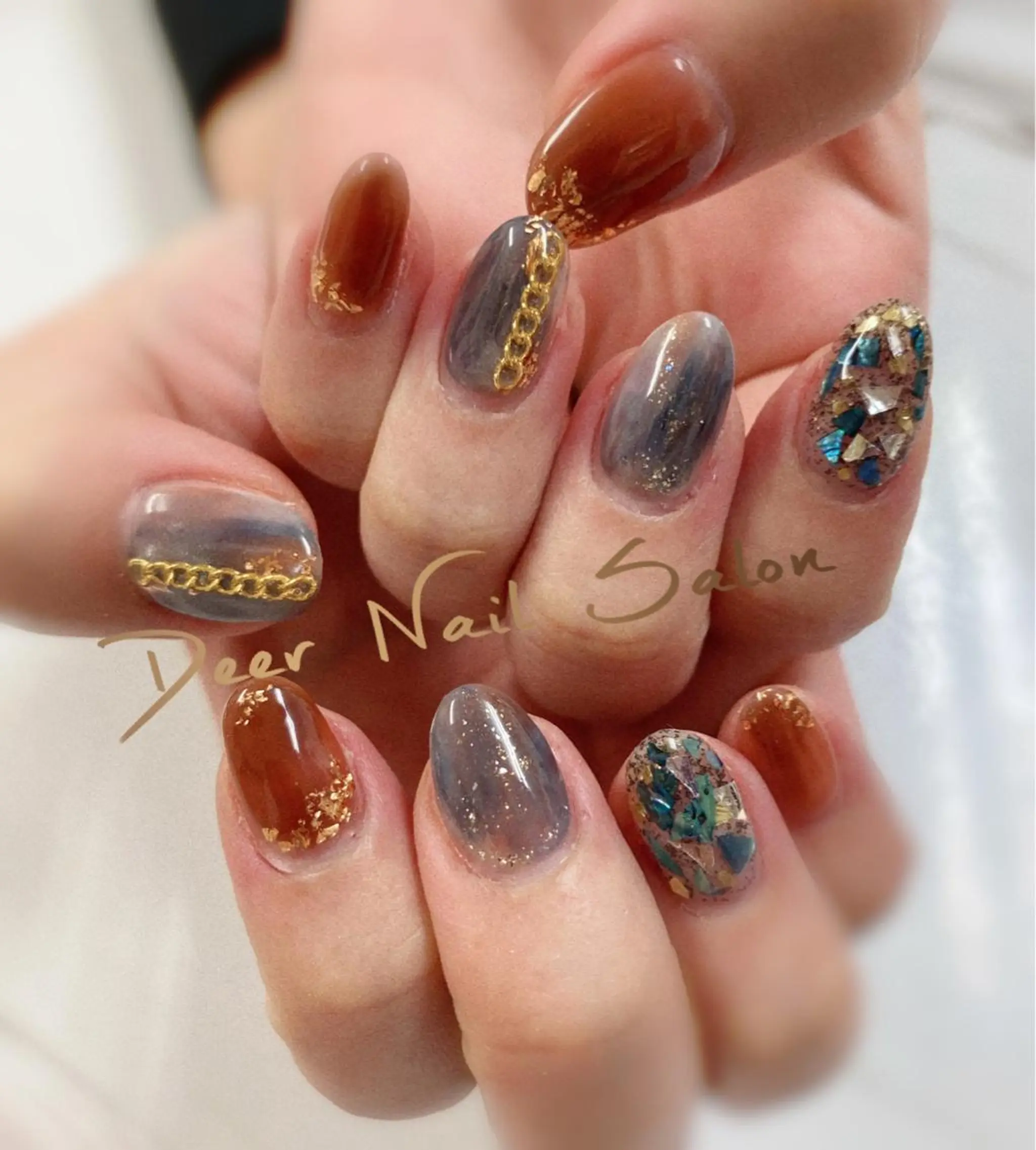 ネイル ハンドネイル Peachy 🍑のネイルデザイン