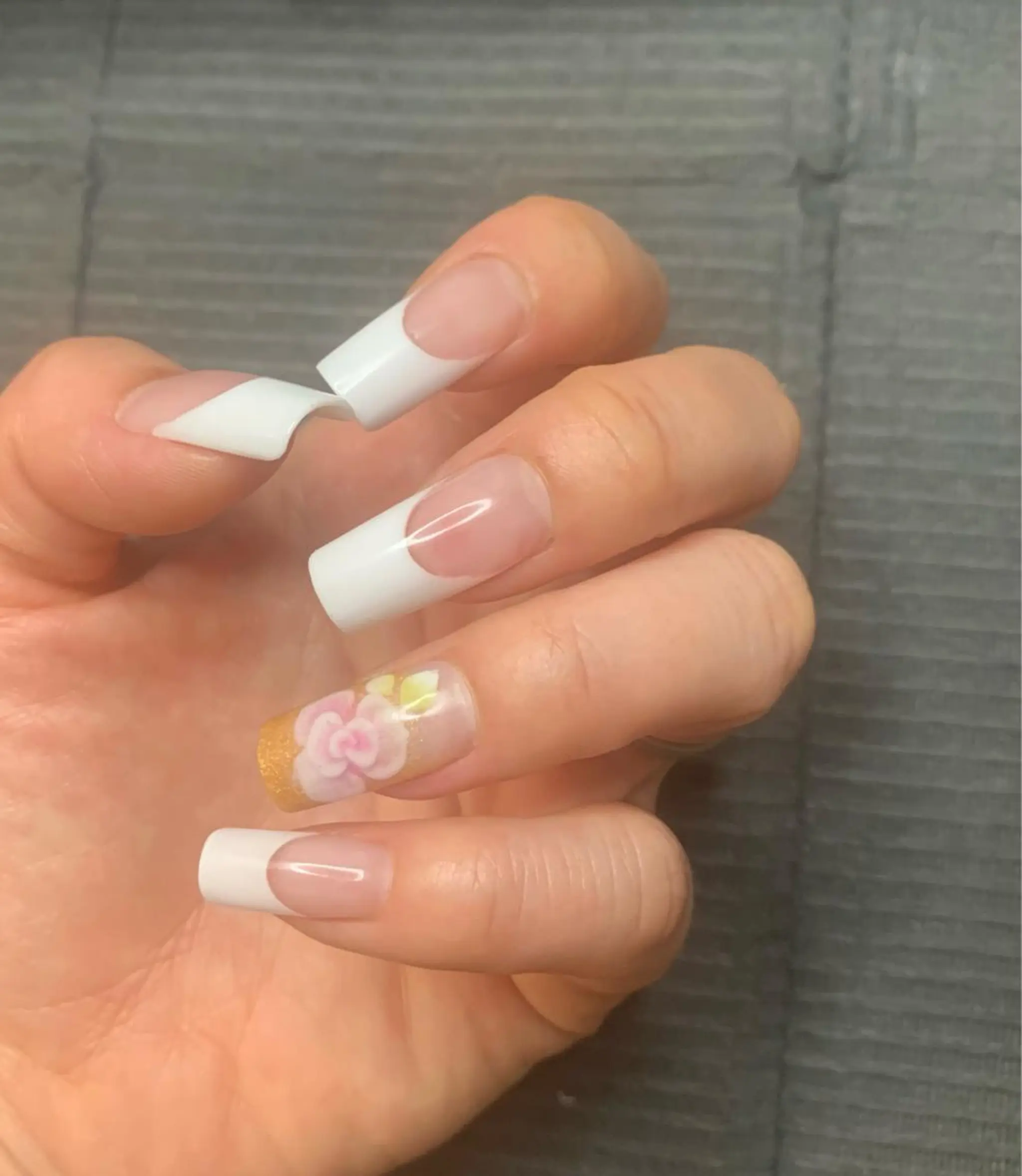 ネイル フレンチネイル スカルプネイル LuCoLu ucoのネイルデザイン