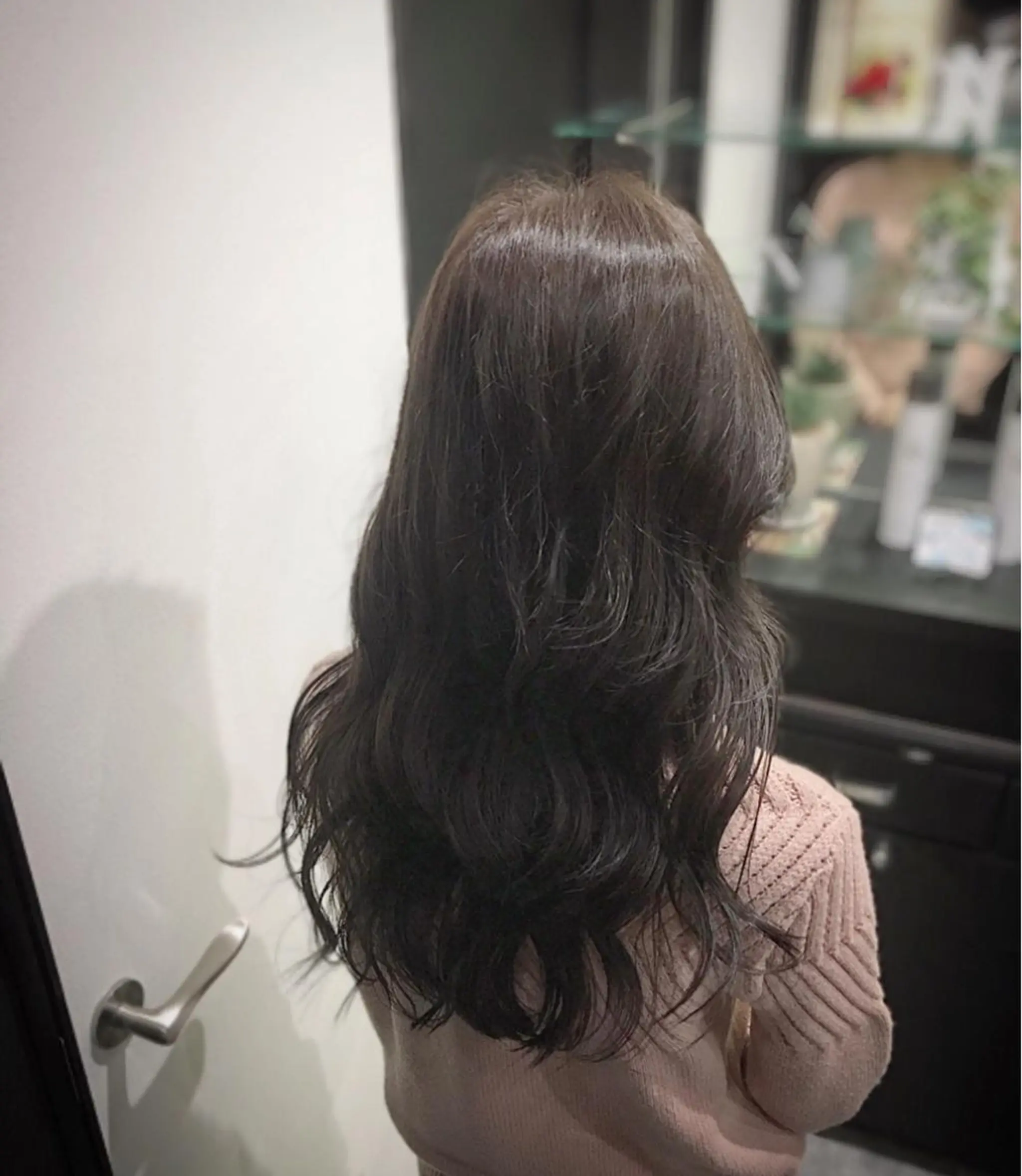 ロング カラー パーマ ヘアアレンジ ジユン 지윤のヘアスタイル