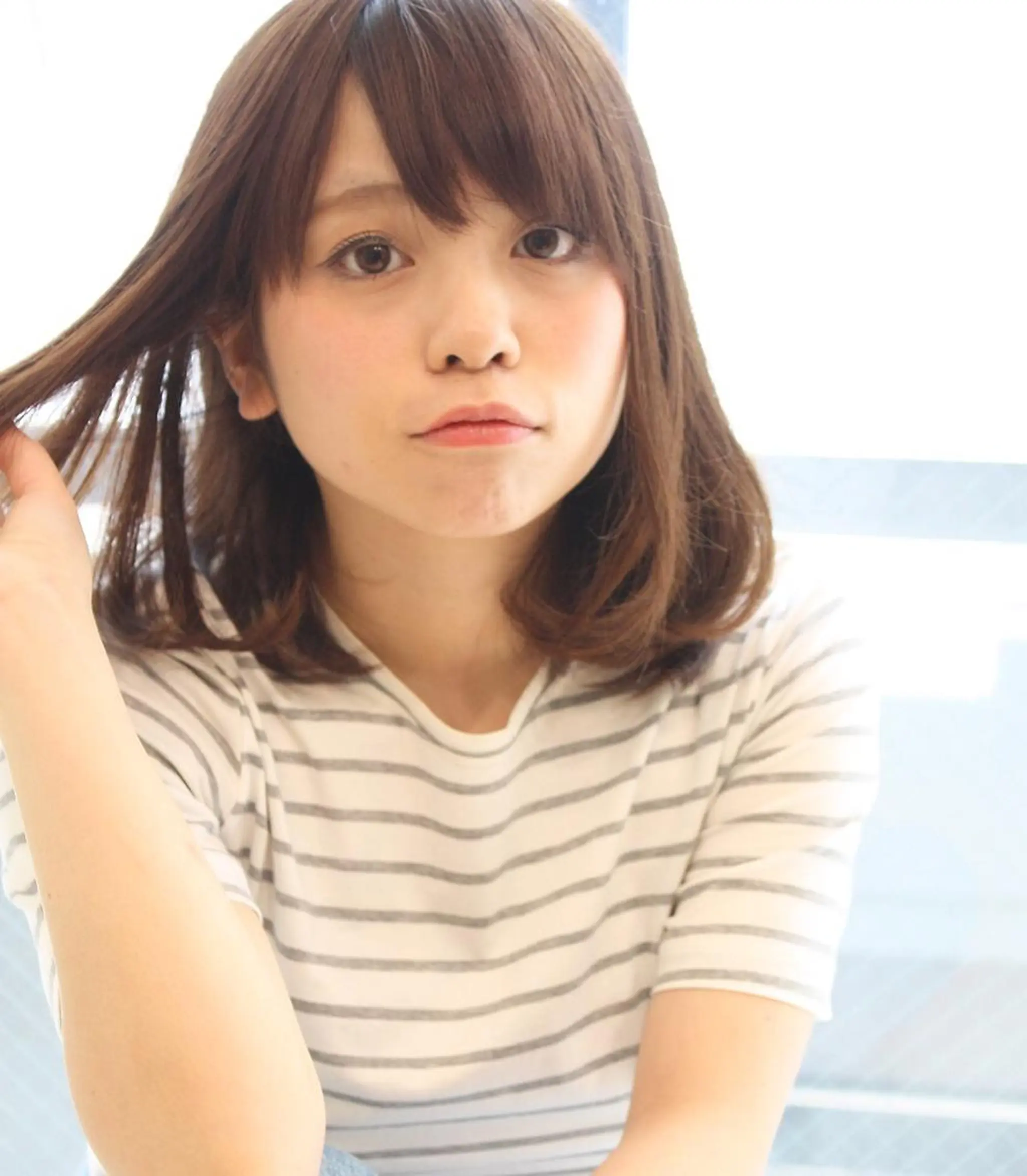 ミディアム カラー パーマ ブリーチ イルミナカラー 髪質改善 トリートメント tuuli トゥーリのヘアスタイル