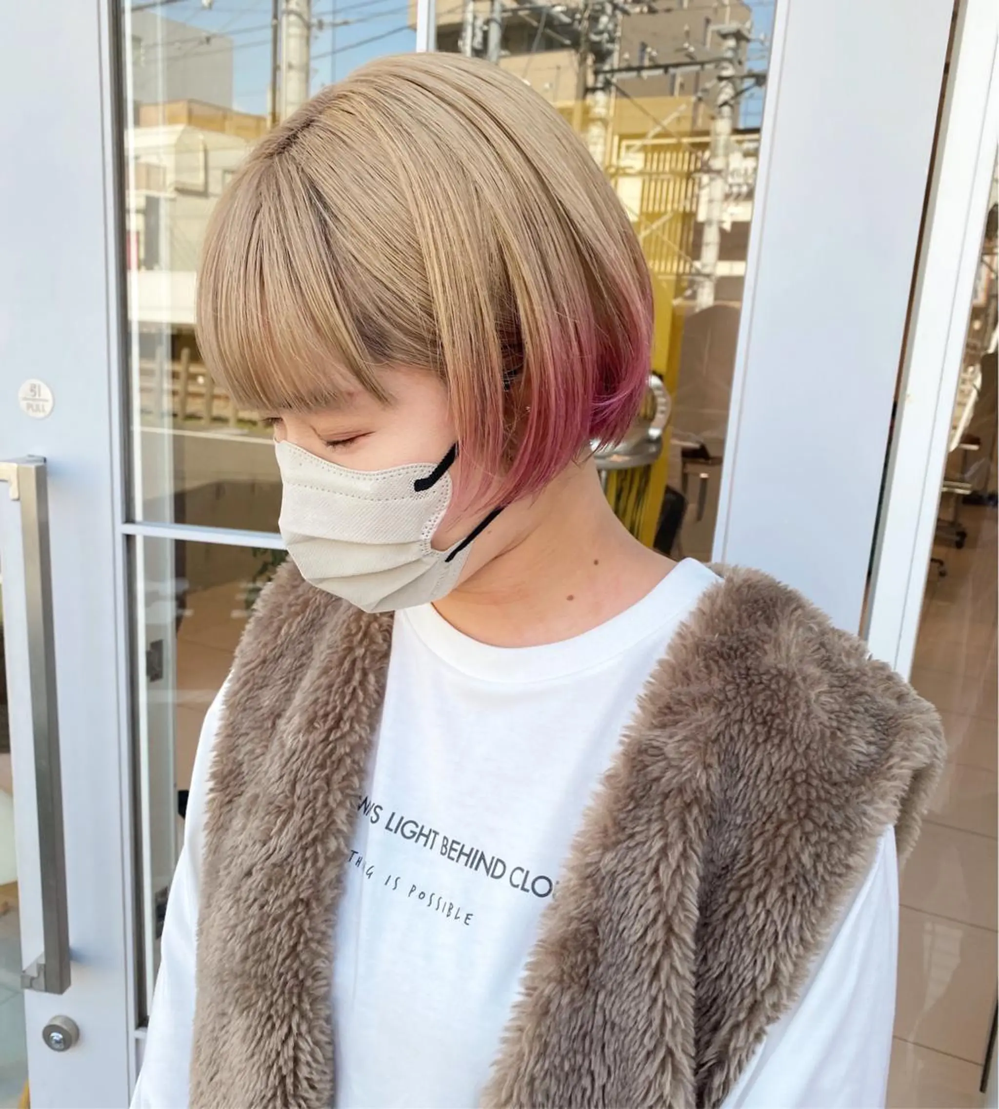 ミディアム カラー HOLON池袋所属・ウルフカット ハッシュカット/七海のヘアスタイル