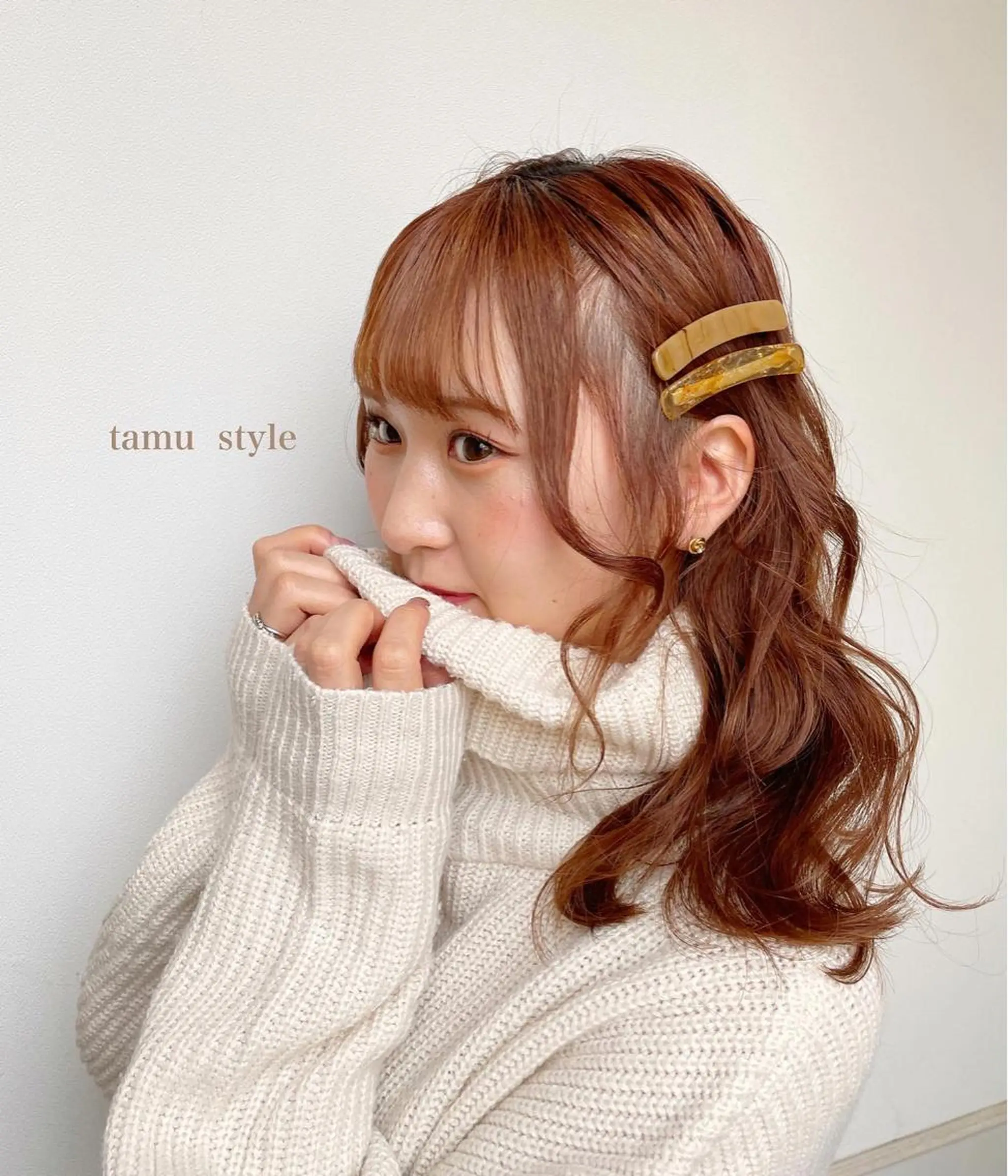 セミロング カラー ブラウンカラー エクステ/ハイトーン 🐏☁️miminaのヘアスタイル