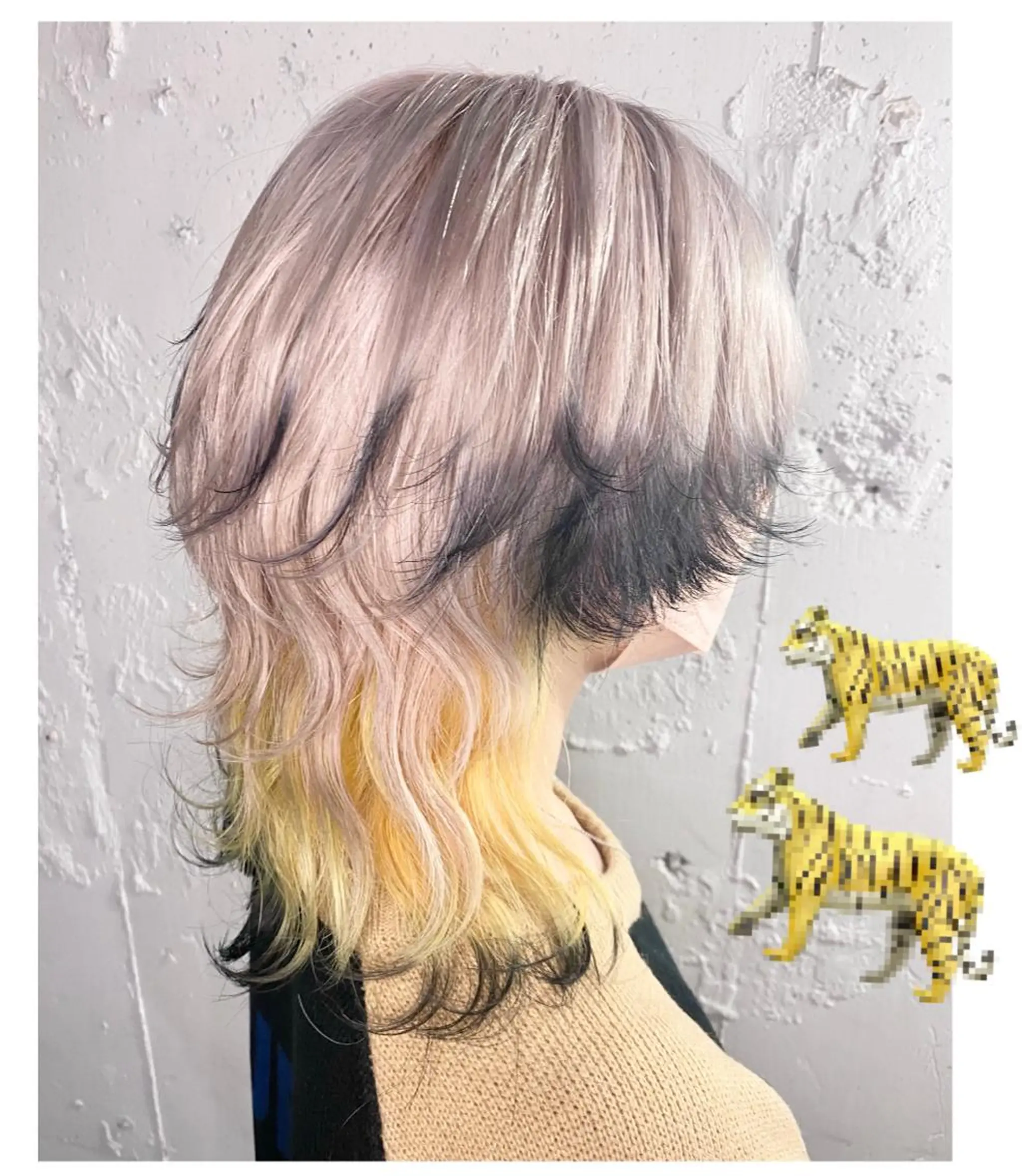 ショート カラー GARU-ガル-所属・TSUNO🦖 派手髪/オタク美容師のヘアスタイル