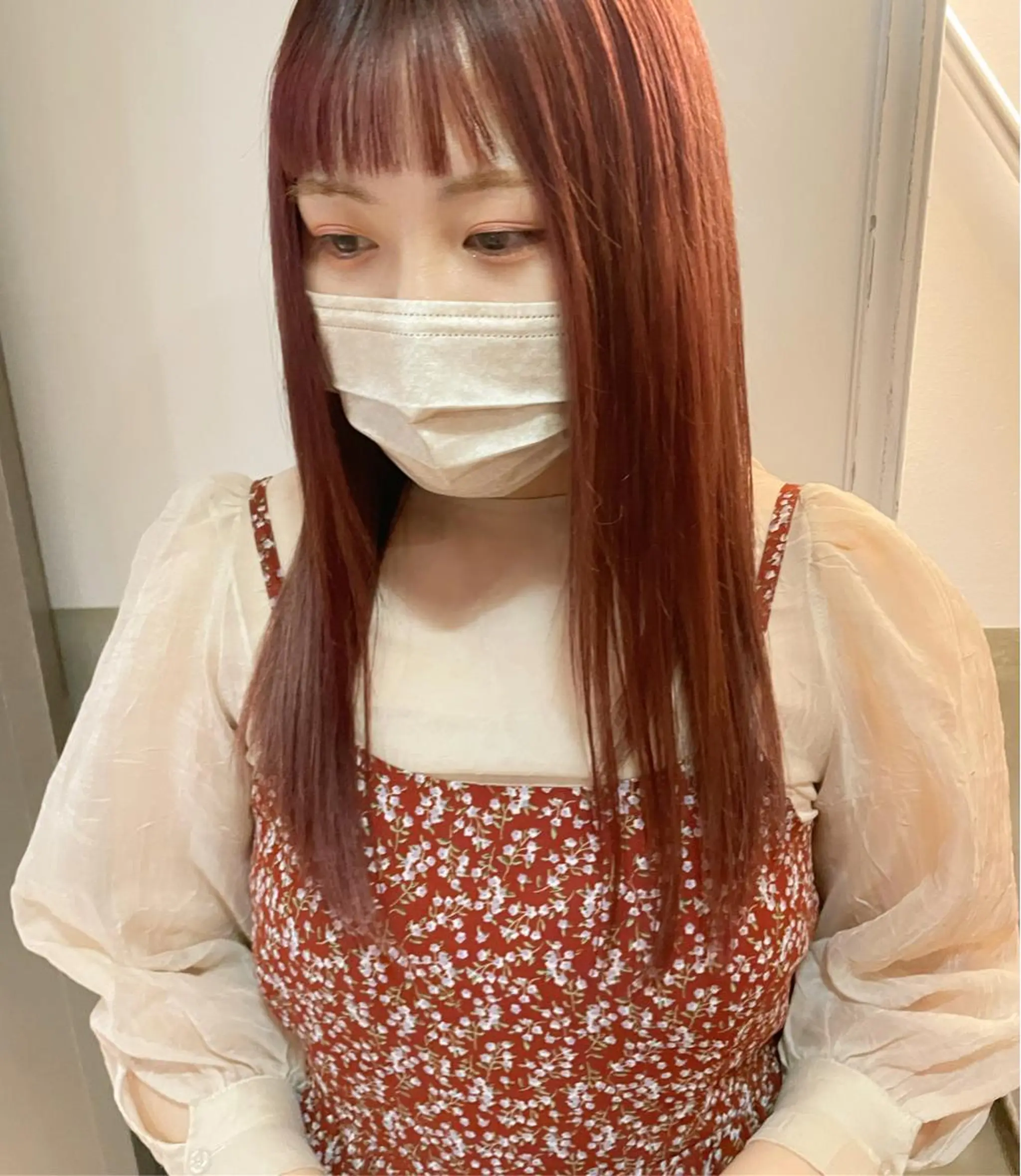 ロング カラー レイヤーカット/ 縮毛矯正/ミサキ💐のヘアスタイル