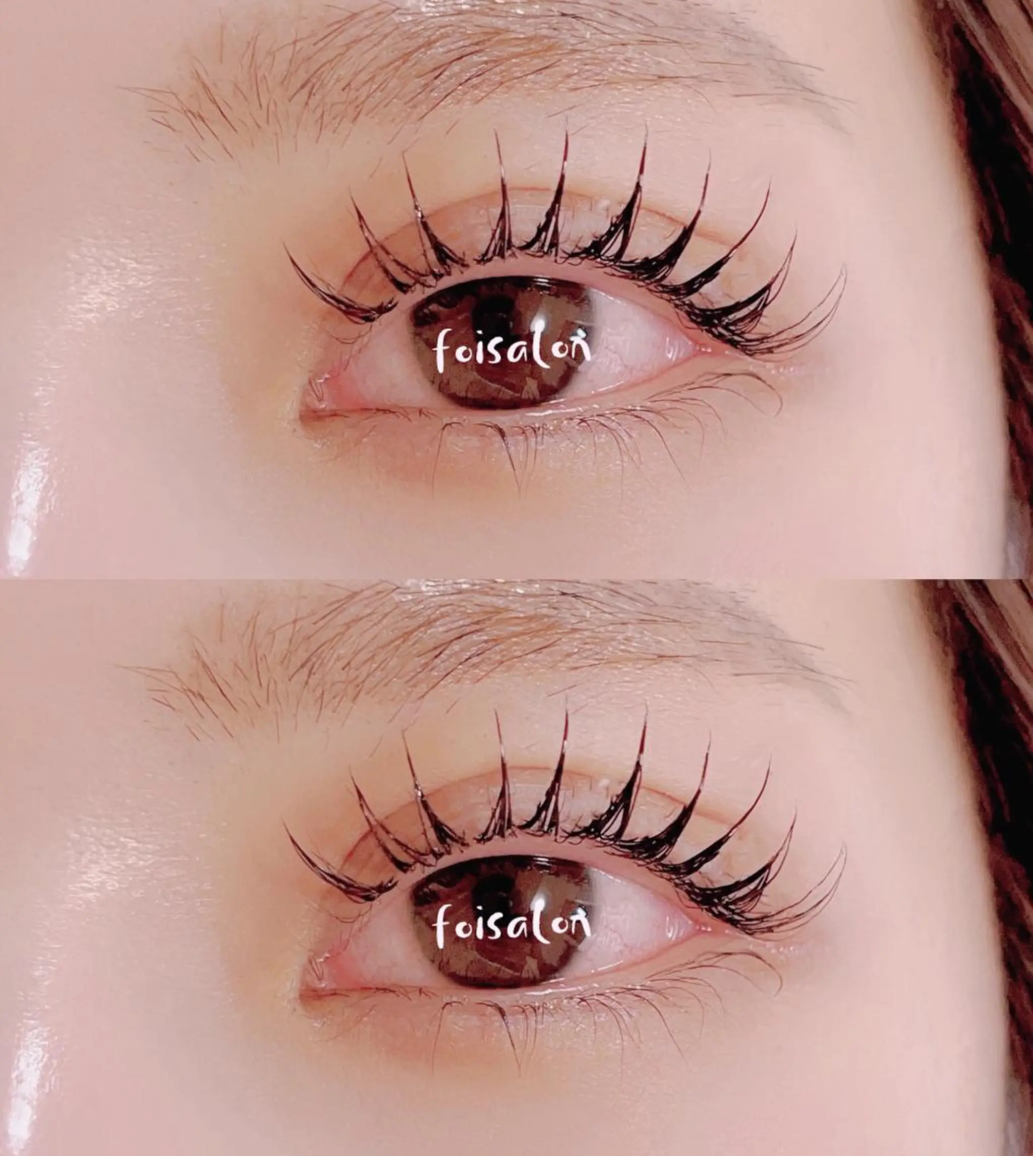 マツエク・マツパ フラットラッシュ パリジェンヌラッシュリフト まつげパーマ 一重×まつ毛パーマ ワンホンマツエク foisalon 新宿西口店のマツエク・マツパデザイン