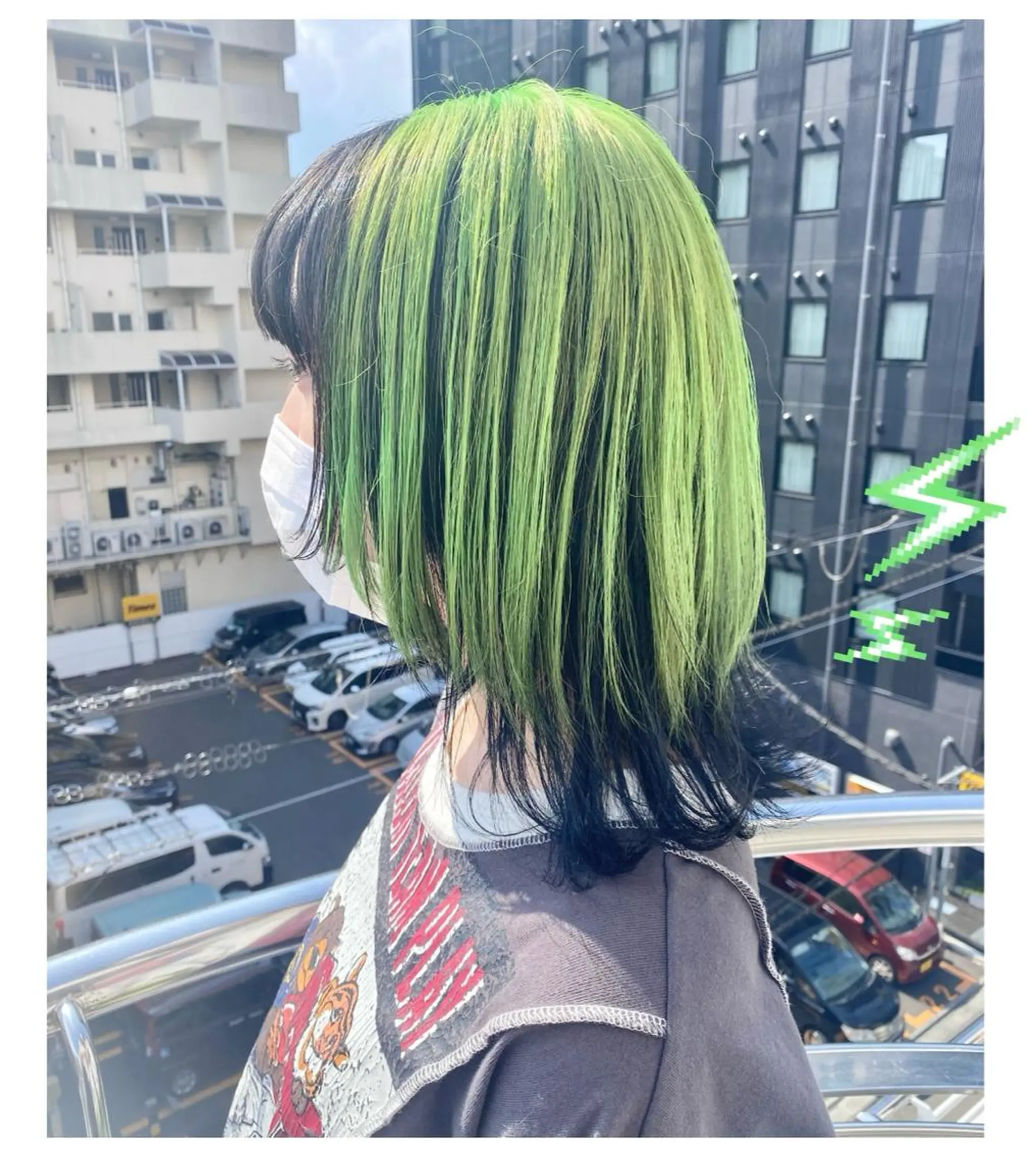 ミディアム カラー GARU-ガル-所属・TSUNO🦖 派手髪/オタク美容師のヘアスタイル