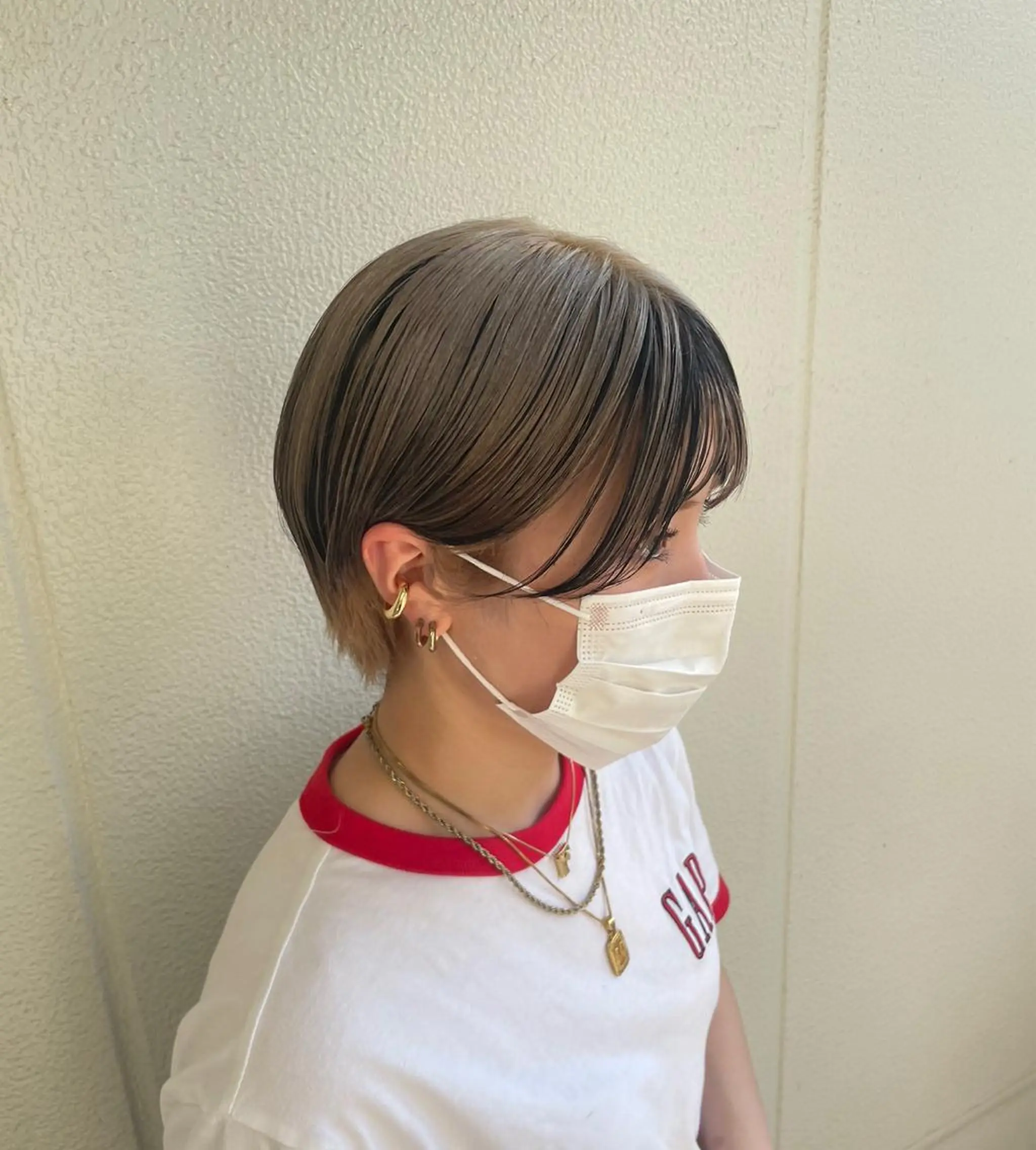 ショート miko🪽地毛風/ ハイトーン/レイヤーのヘアスタイル