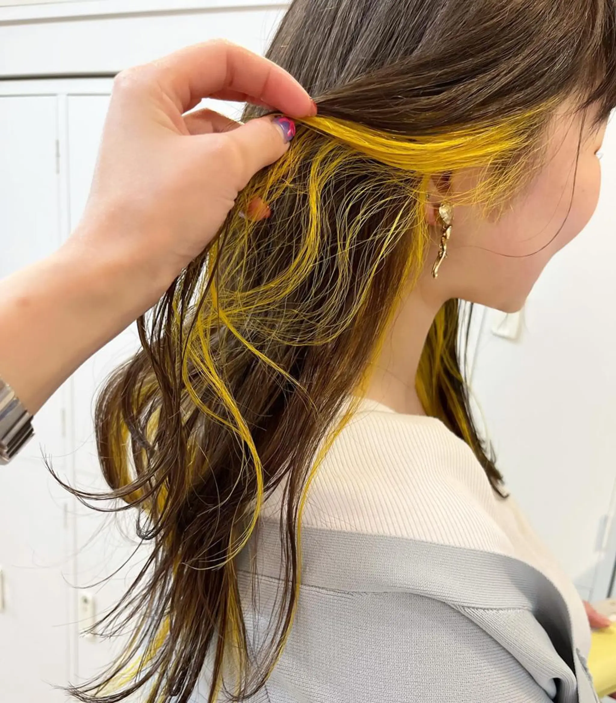 ロング くせ毛 顔まわりレイヤー 髪質改善 レイヤーカット ロング 韓国/髪質改善💘 櫻井かれんのヘアスタイル