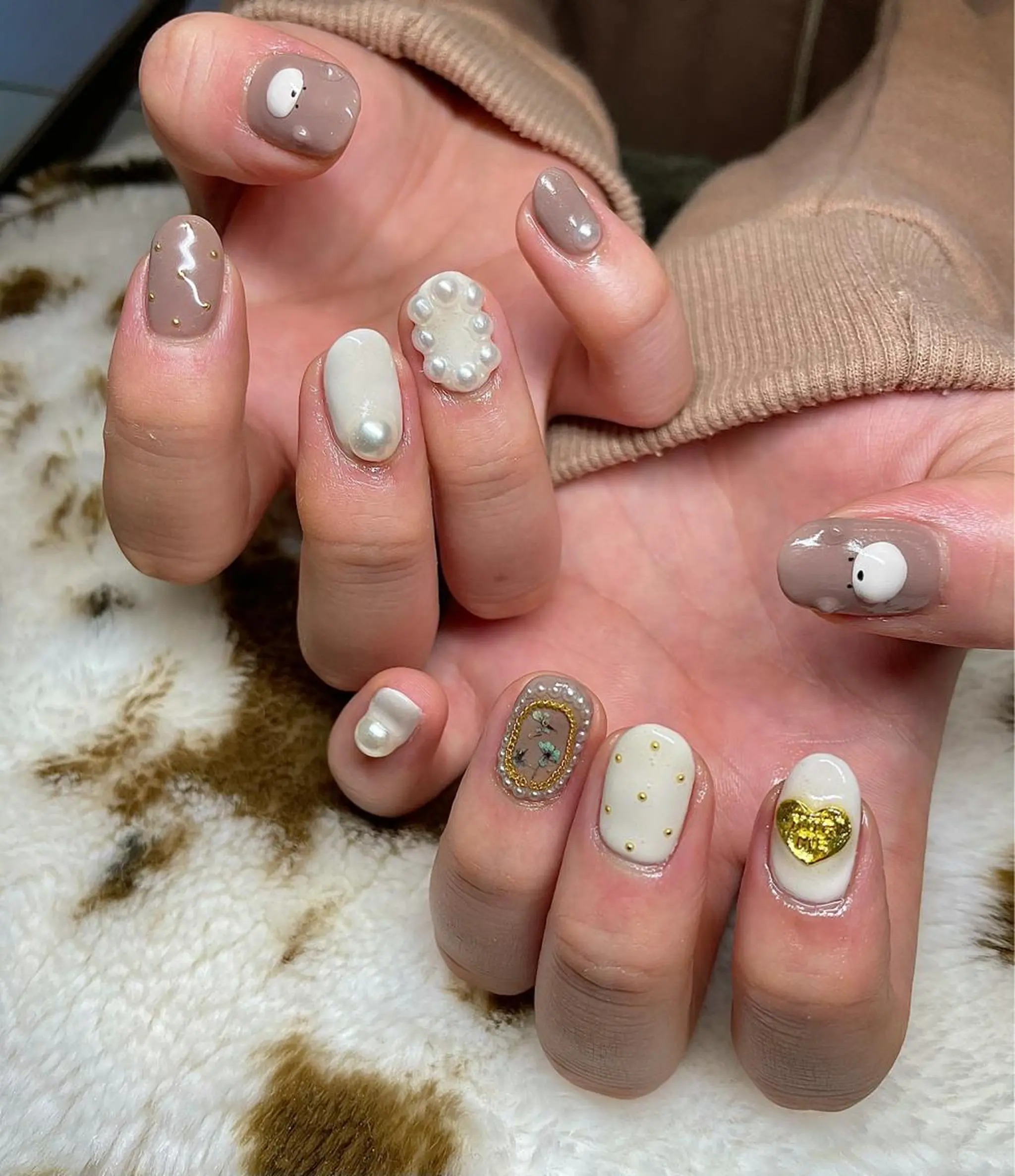 ミディアム カラー パーマ ヘアアレンジ メンズ キッズ マツエク・マツパ ハンドネイル ハンドケア nail&eye Aoのマツエク・マツパデザイン