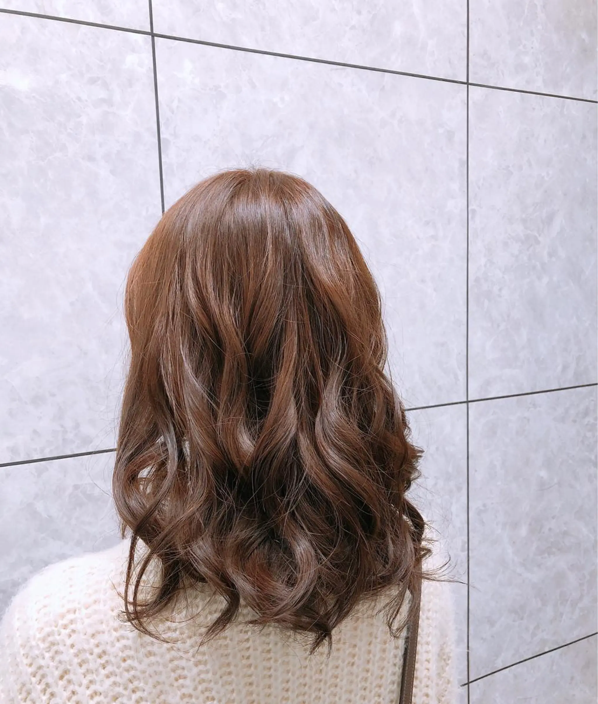 ミディアム カラー ブリーチ ブリーチなしカラー Live店長 yumenaのヘアスタイル