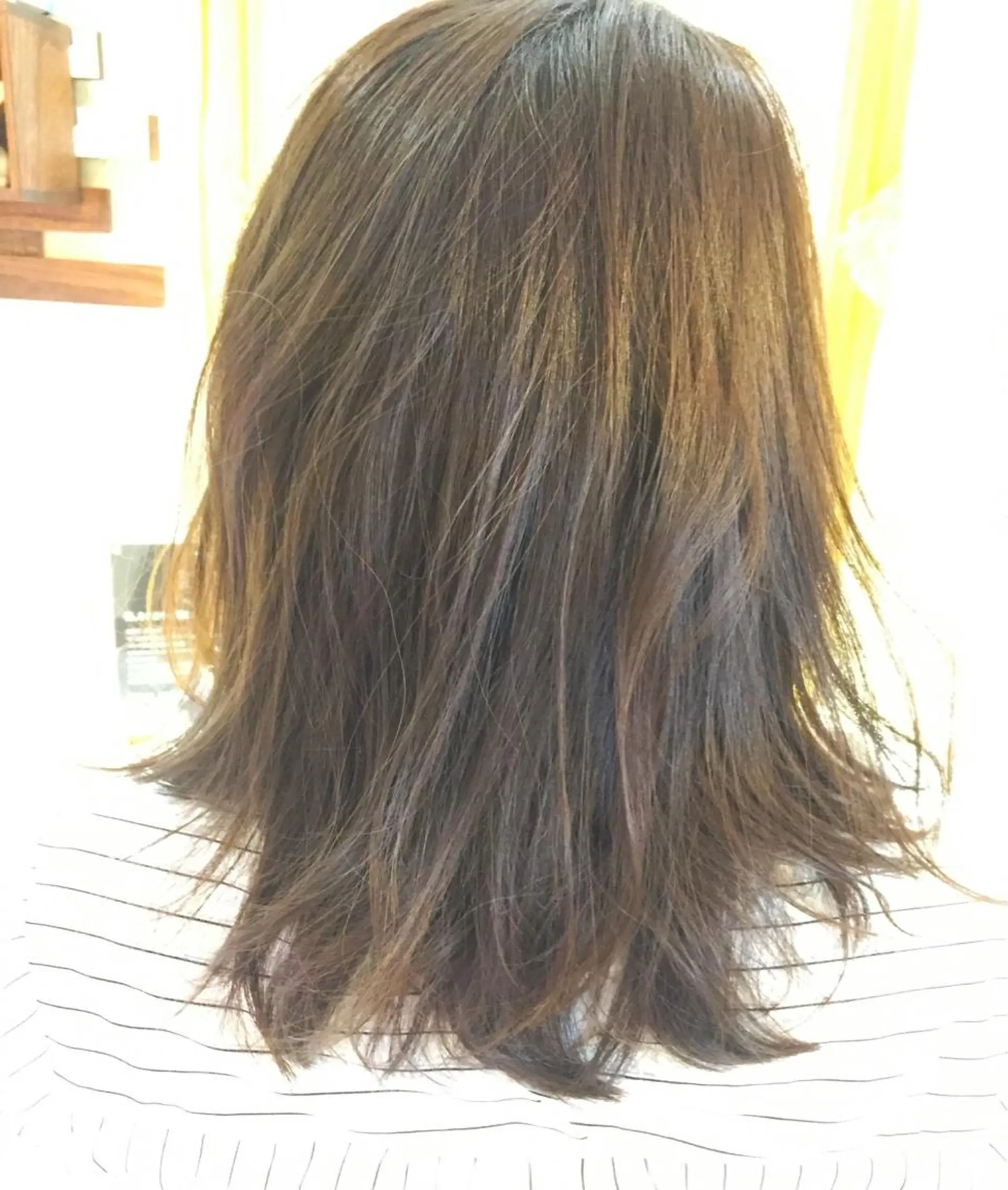 ミディアム カラー 切りっぱなしボブ ボブ 美容歴１８年以上🌈 山口のヘアスタイル