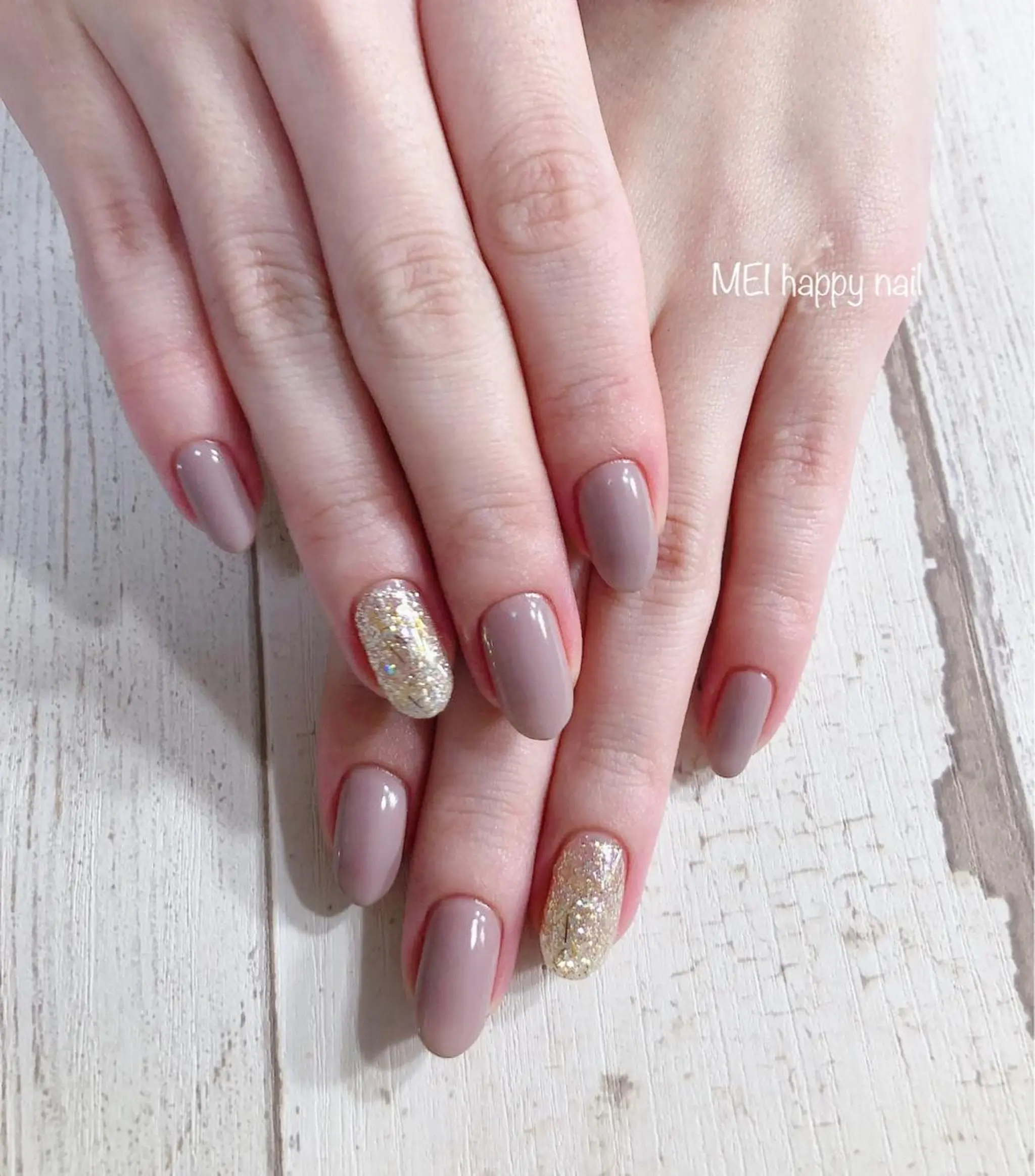 ネイル 北浦和 自爪育成ケアのネイルデザイン