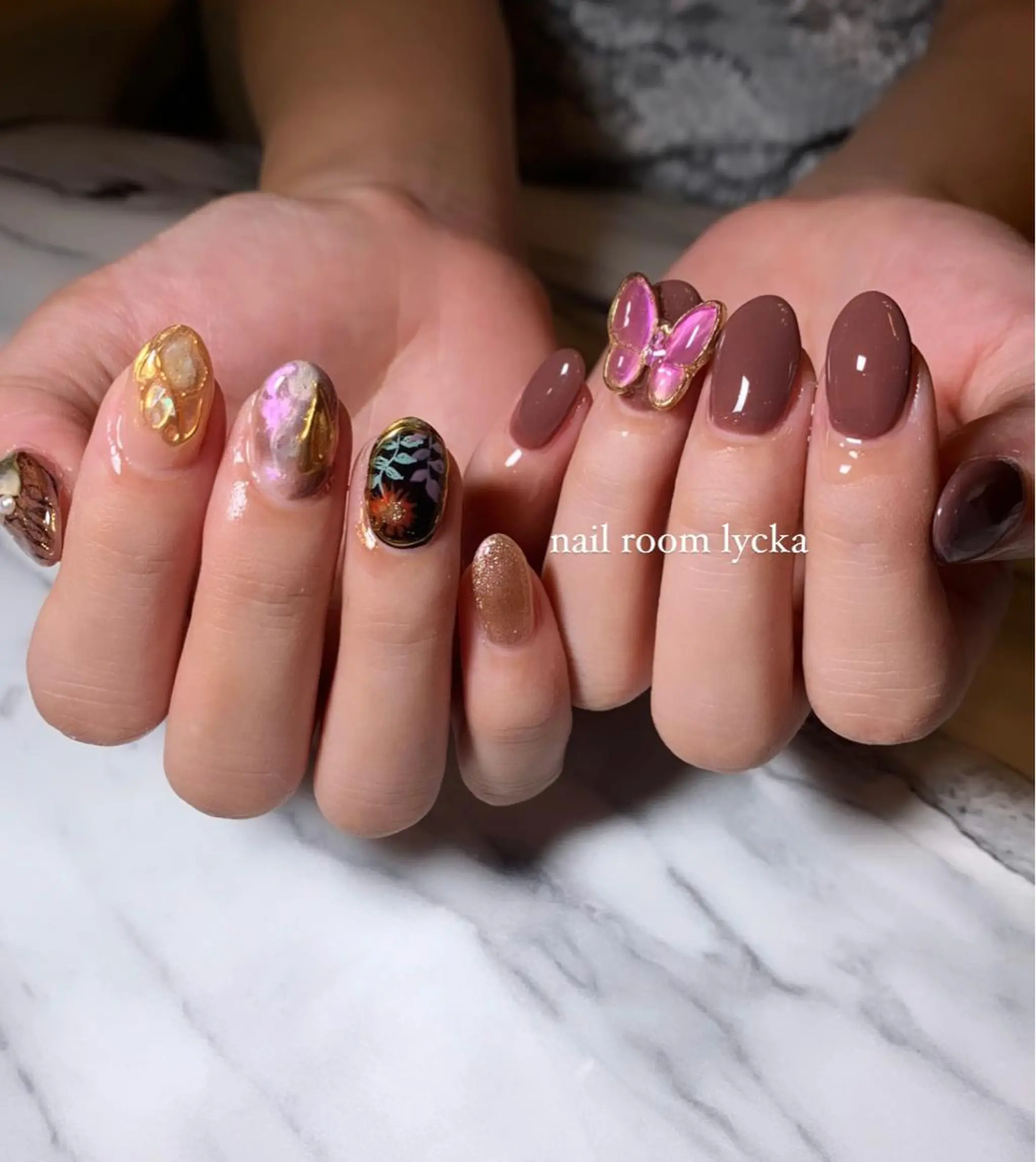 ネイル ﾈｲﾙﾙｰﾑﾘｯｶ 𝐦𝐚𝐲𝐮のネイルデザイン