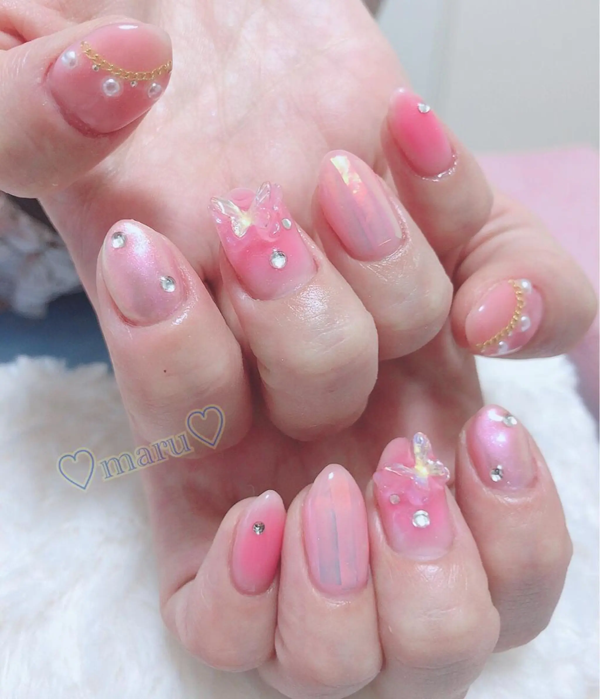 ネイル ハンドネイル フットネイル まるみ ♡のネイルデザイン