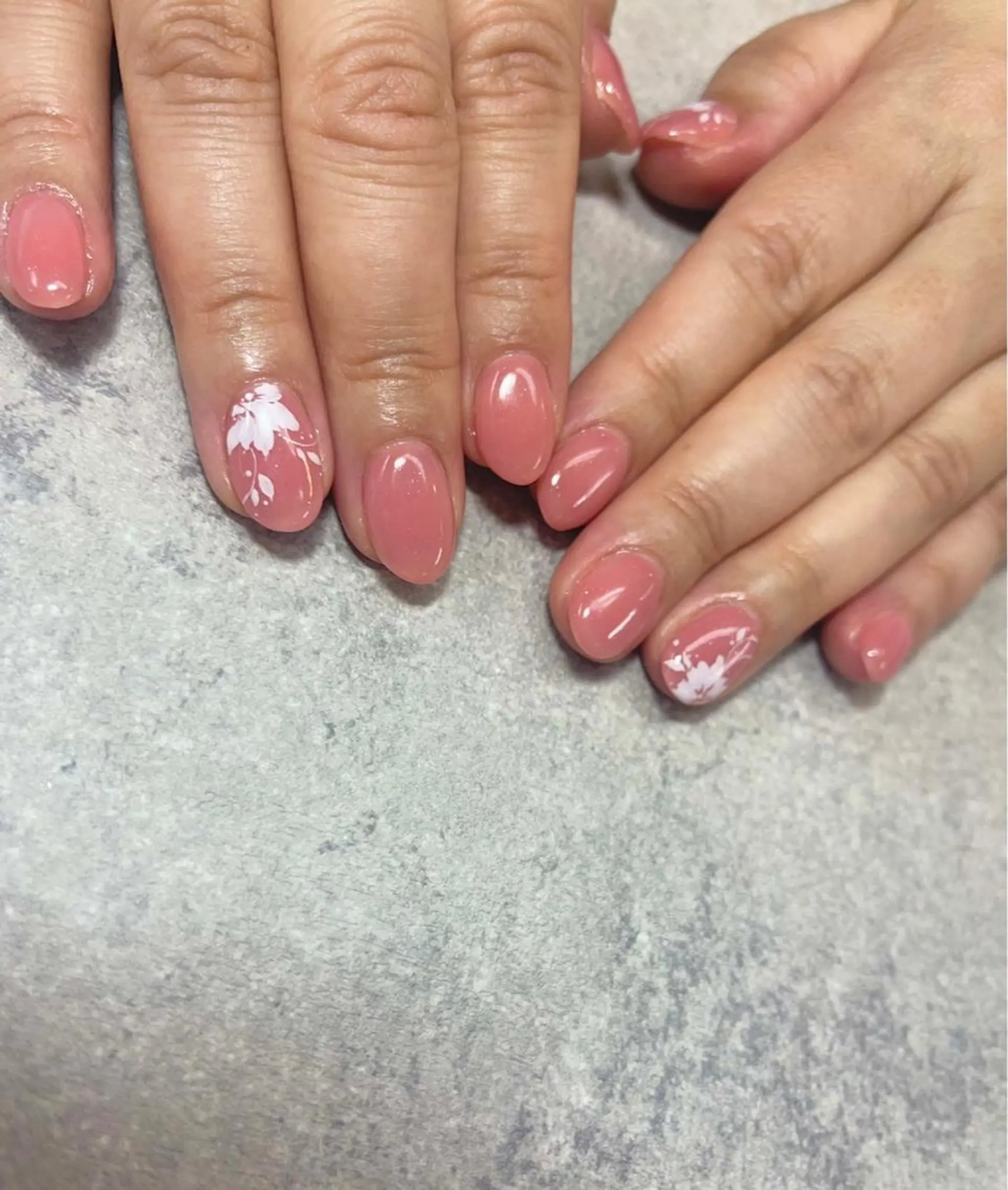 ネイル フラワーネイル オフィスネイル ハンドネイル FASTNAIL PLUS 新宿店のネイルデザイン