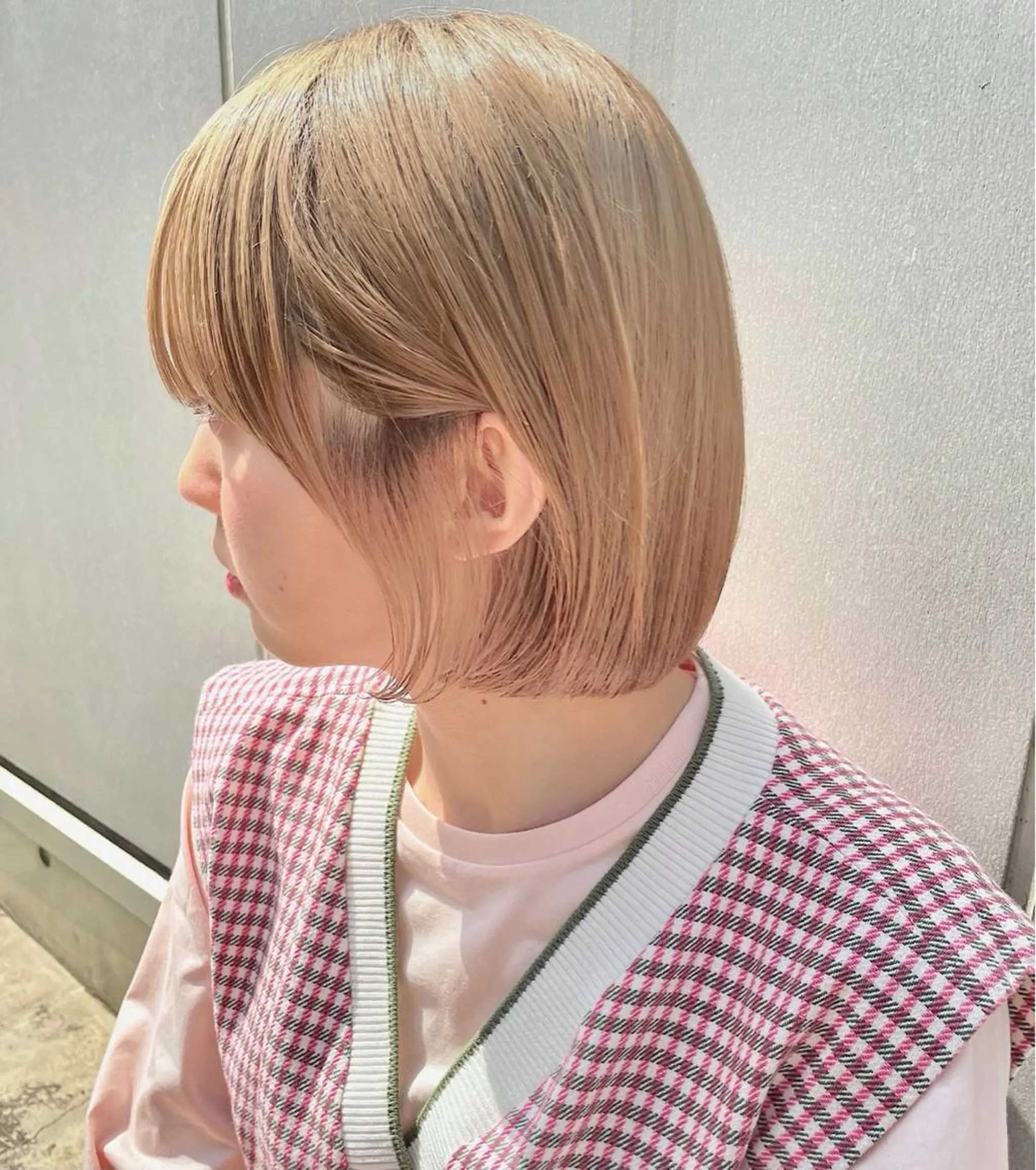 ミディアム カラー ベージュカラー 横浜似合わせ美容師 スタイリスト✂️ゆりのヘアスタイル