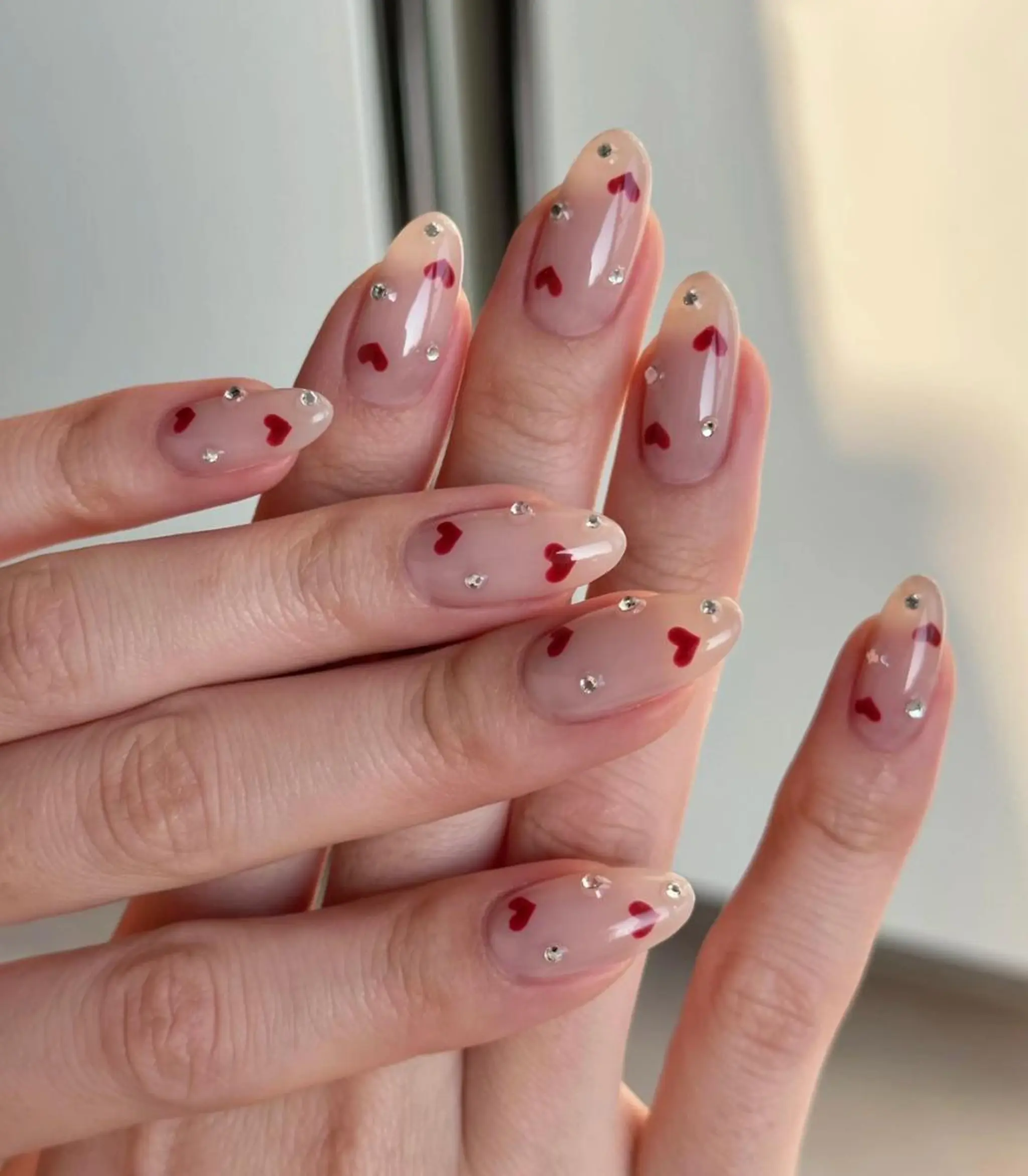 ネイル バレンタイン ハンドネイル ハンドケア 🎀 moo～ 🎀のネイルデザイン