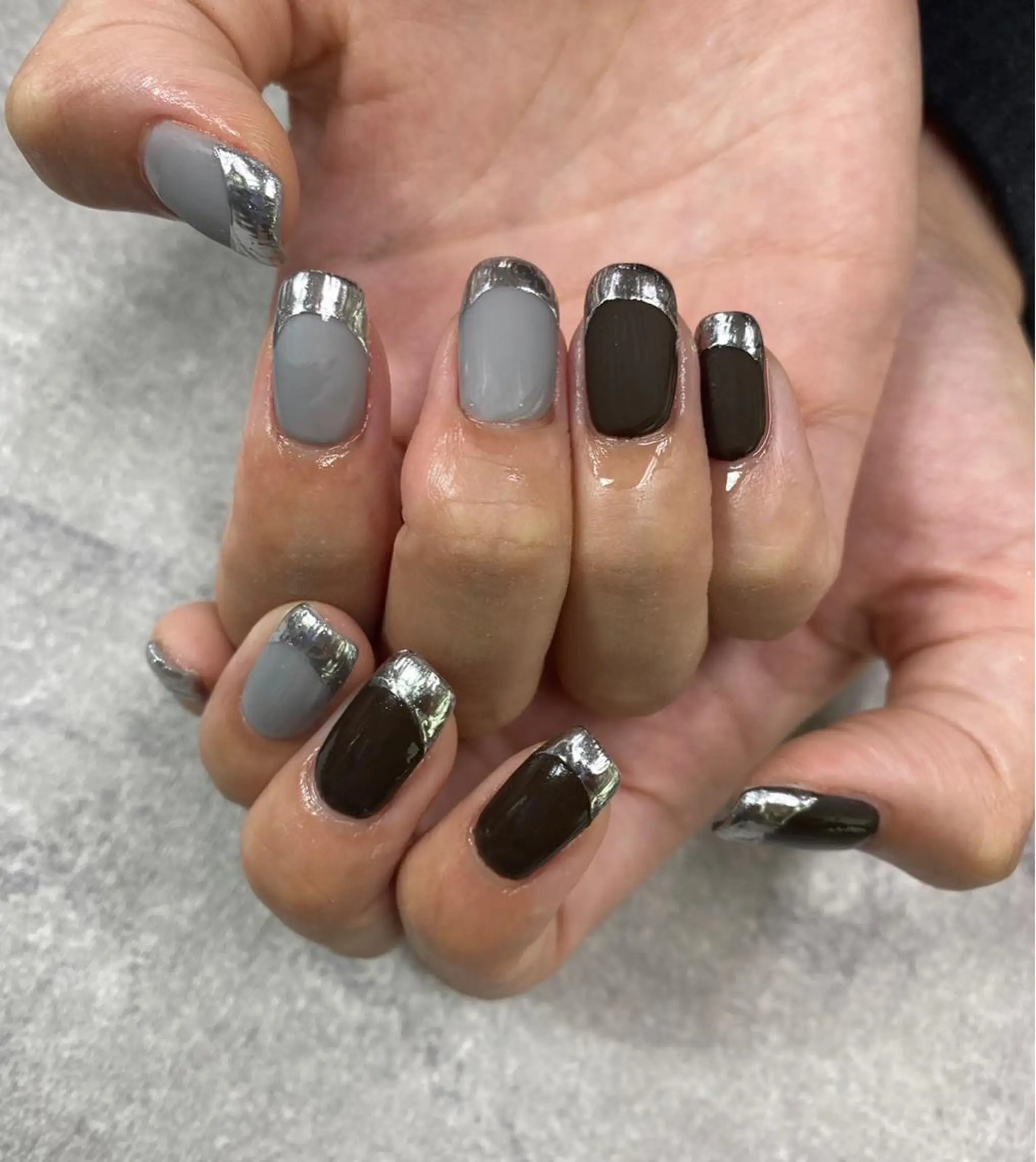 ネイル アートネイル フレンチネイル ジェルネイル ガラスフレンチ グラデーション ハンドネイル ハンドケア FASTNAIL PLUS 新宿店のネイルデザイン