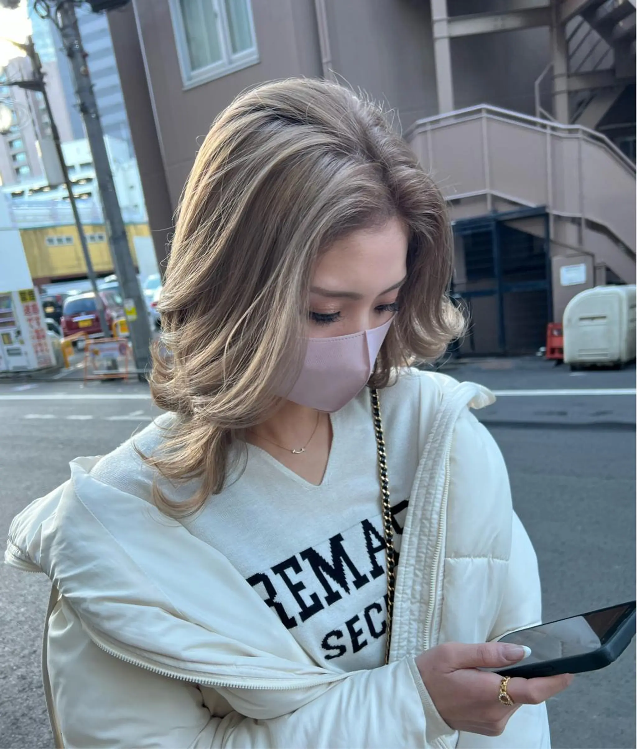 ミディアム カラー カット ヘアカラー トリートメント gotoday所属・🔥透明感抜群🔥 ひでのヘアスタイル