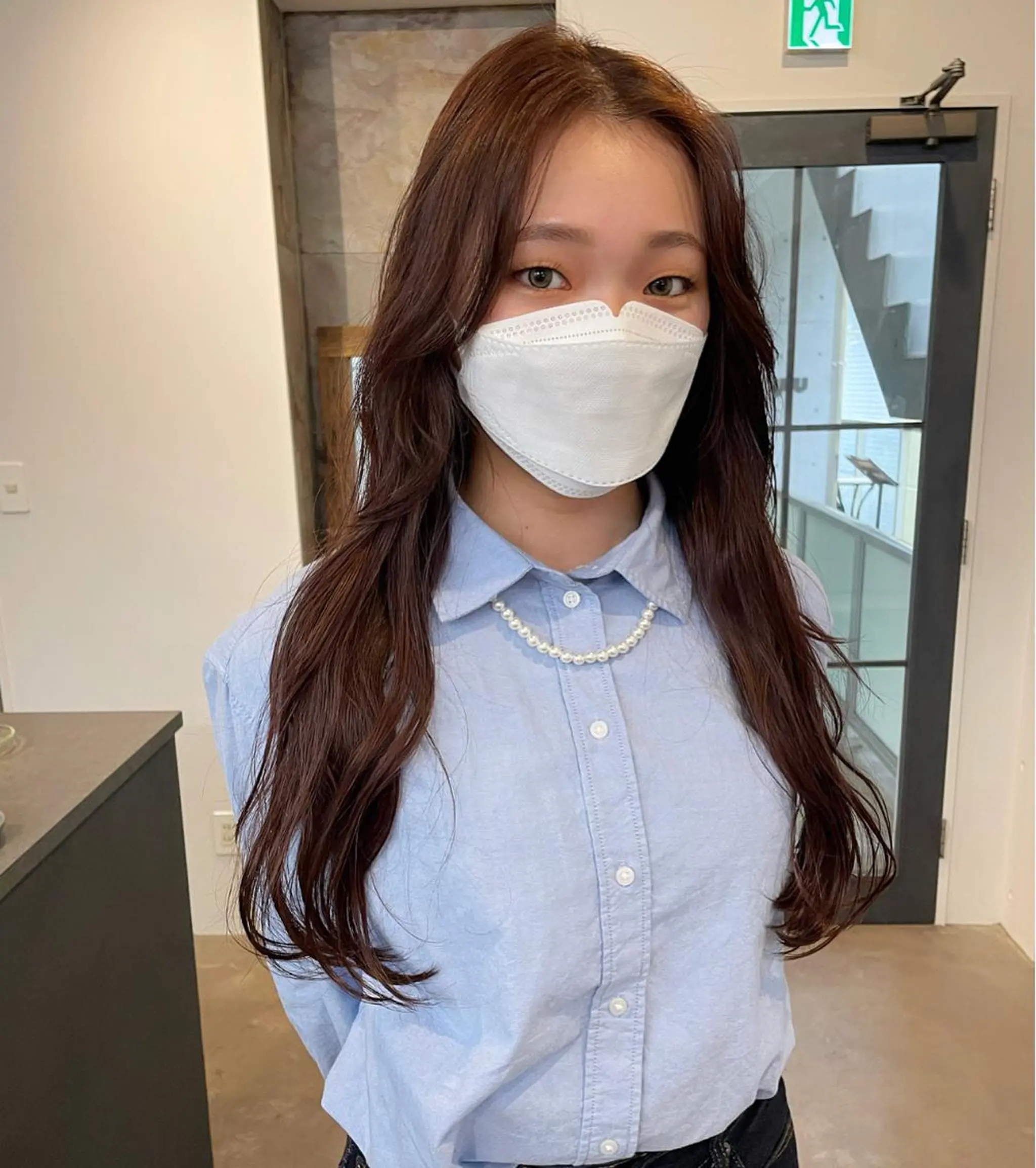 ロング カラー 原 菜帆のヘアスタイル