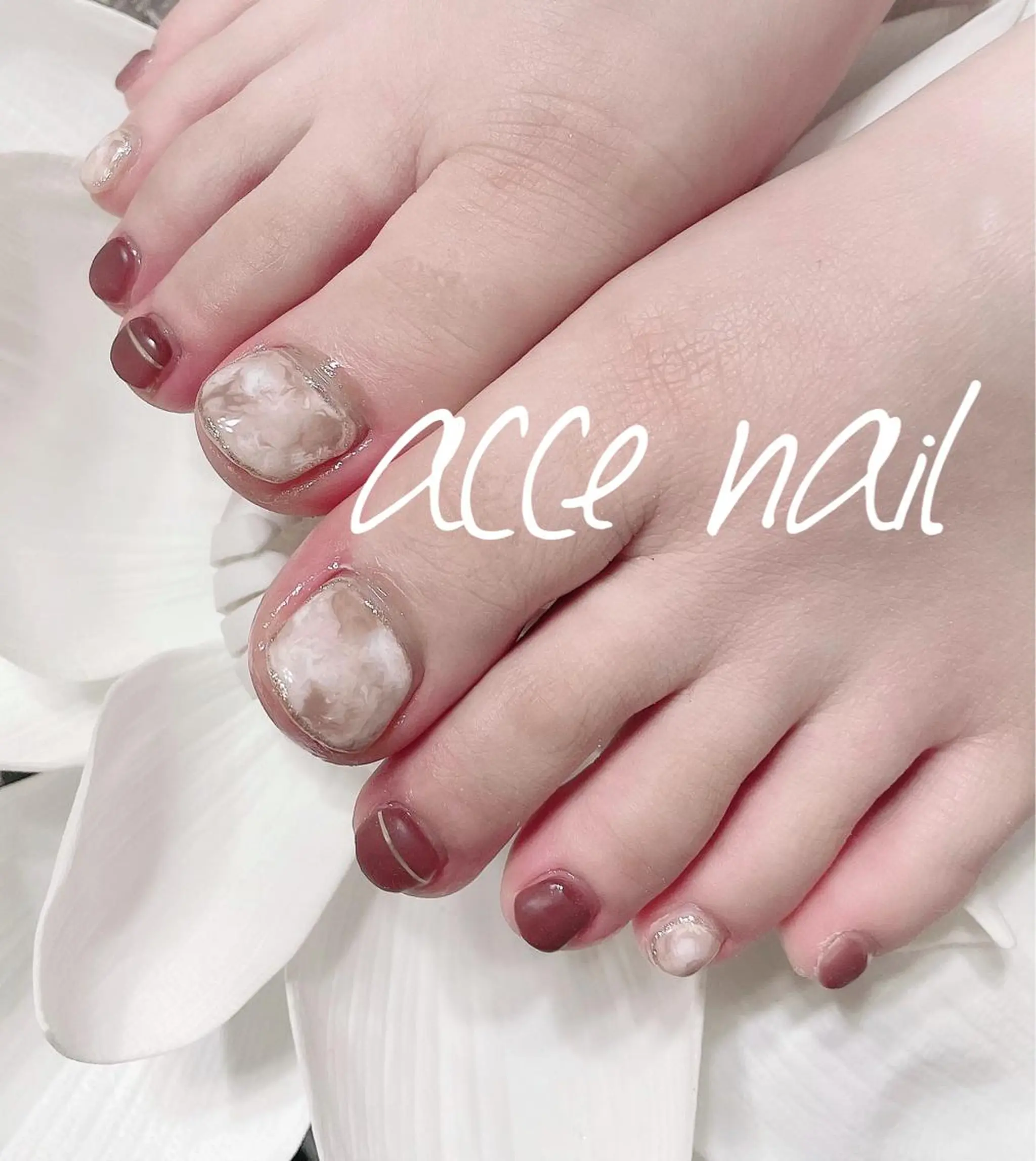 ネイル 持ち込み フットネイル atsuco ✴︎のネイルデザイン