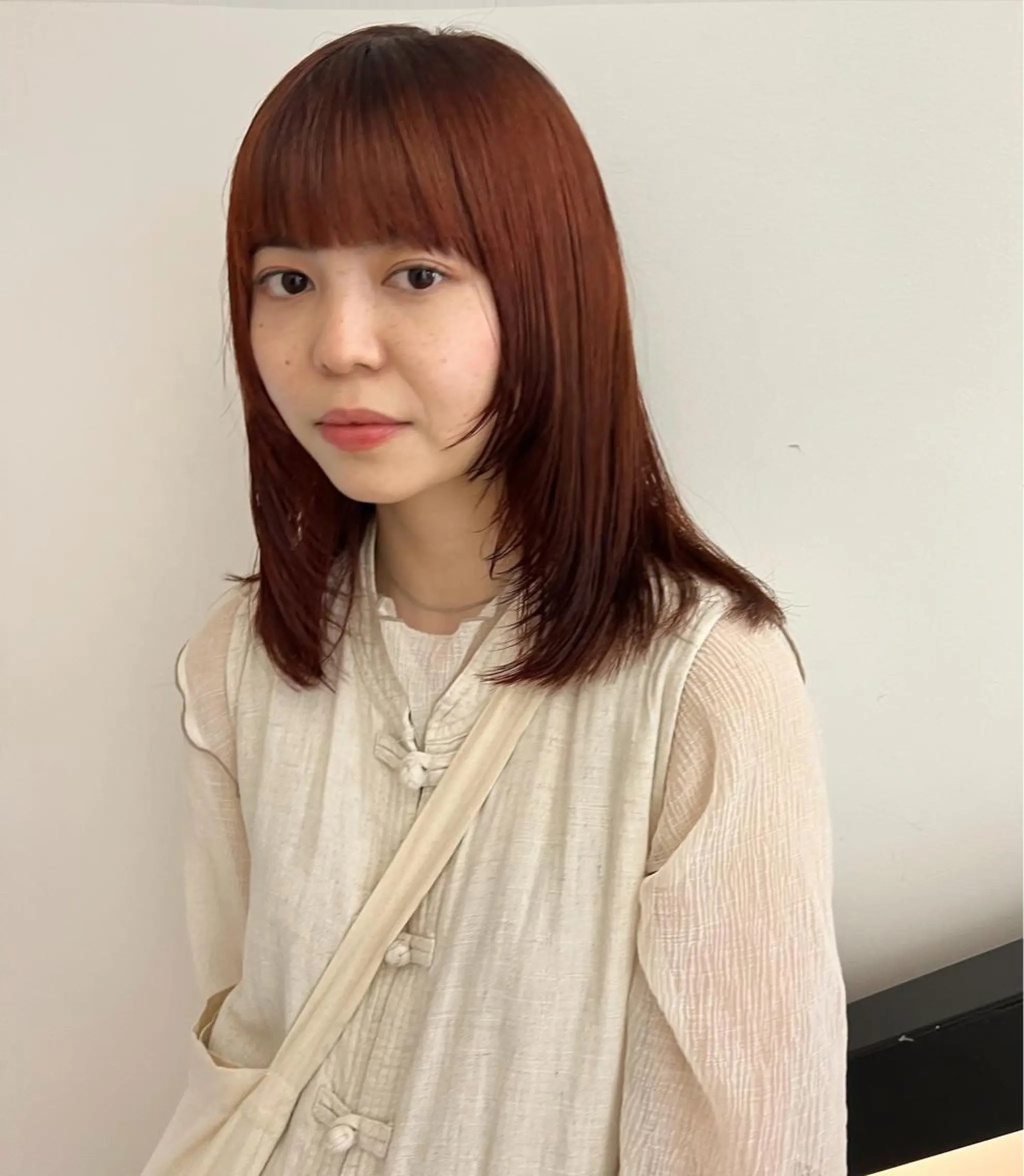 ミディアム カラー 顔周りカット 顔周りカット/透明感 カラー✂️MEIのヘアスタイル