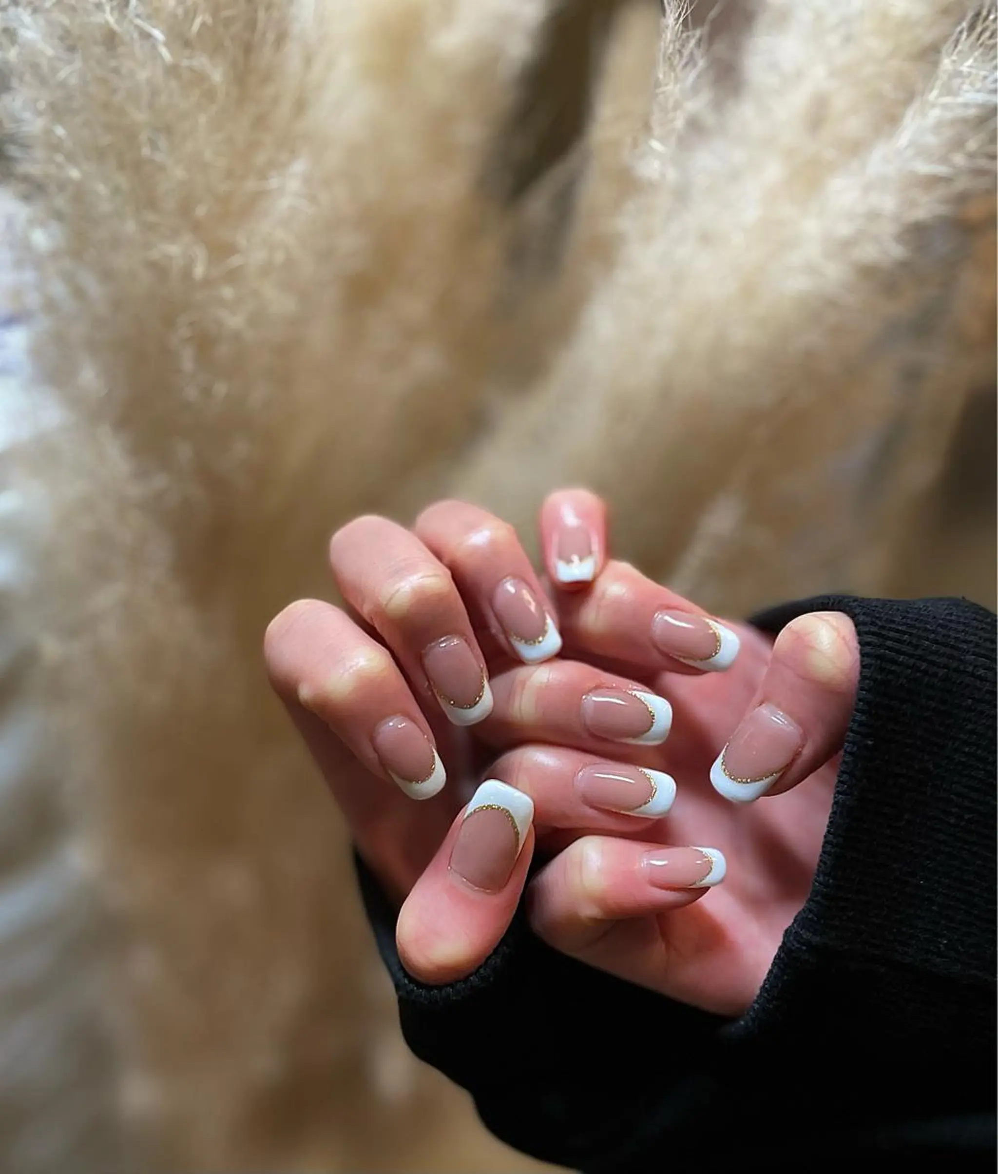 ミディアム カラー パーマ ヘアアレンジ メンズ キッズ ネイル マツエク・マツパ フレンチネイル nail&eye Aoのマツエク・マツパデザイン