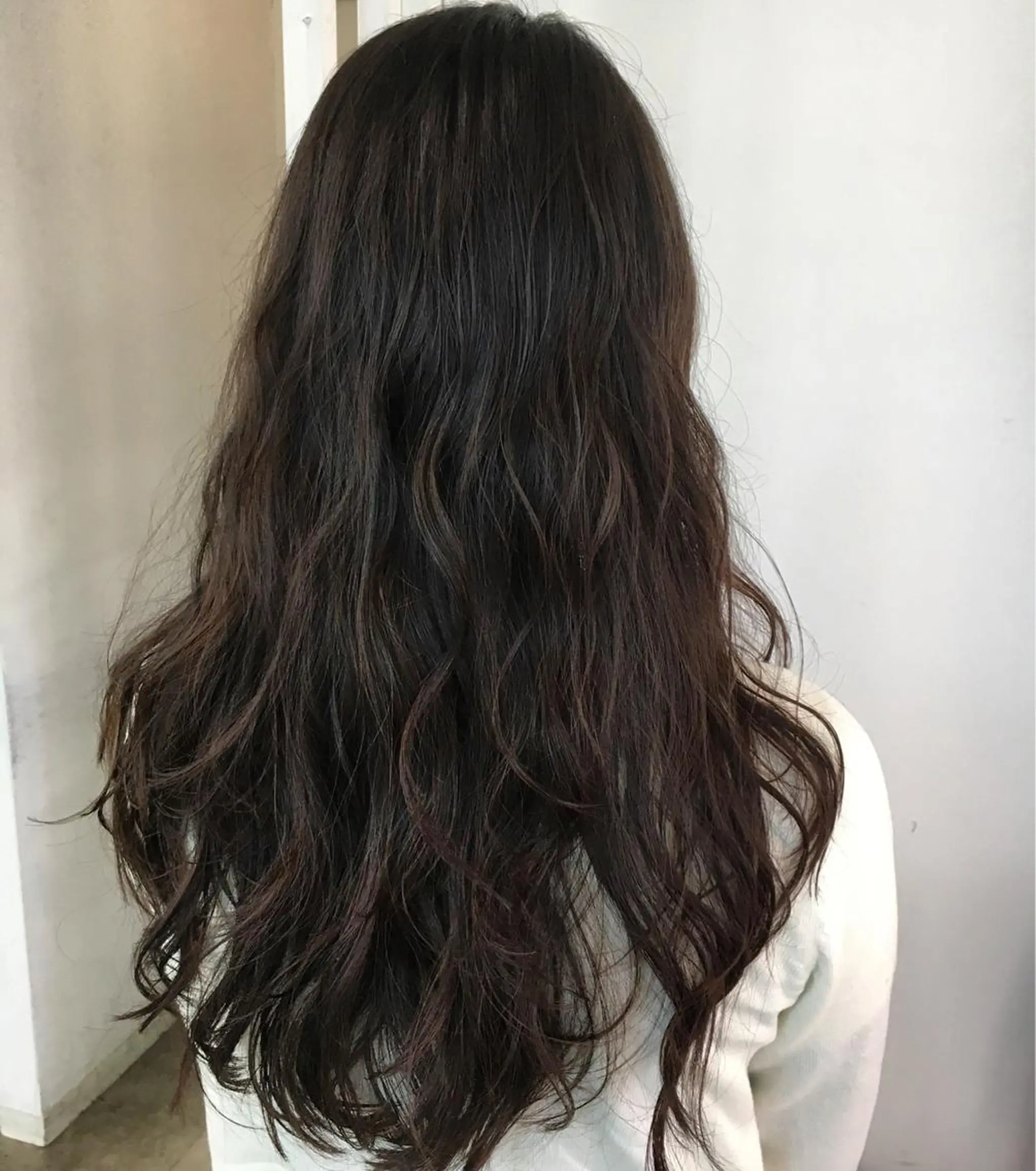 ロング パーマ ロング 榎園 由美のヘアスタイル