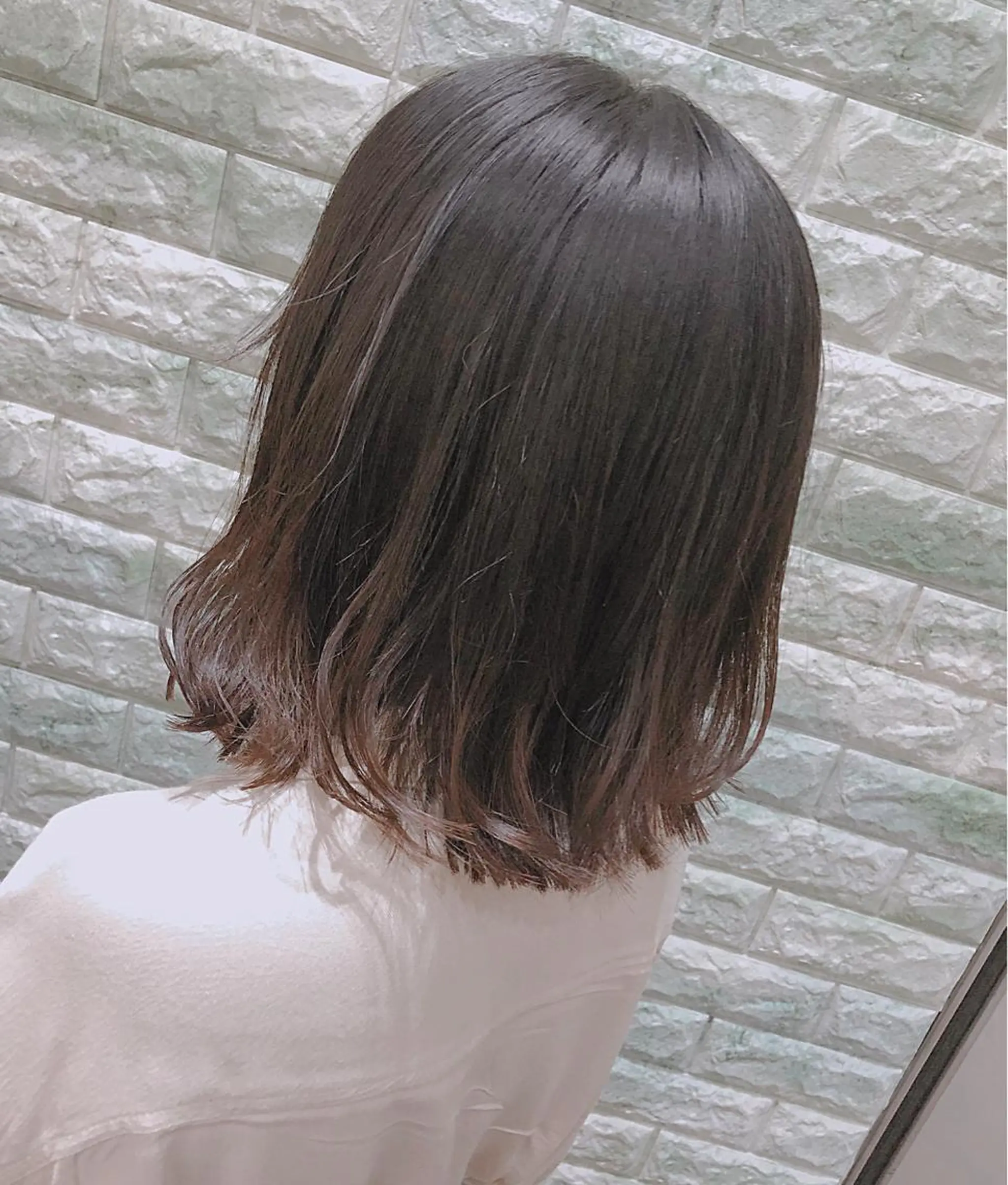 ミディアム 外ハネヘア 韓国ヘア ♡tomimaのヘアスタイル