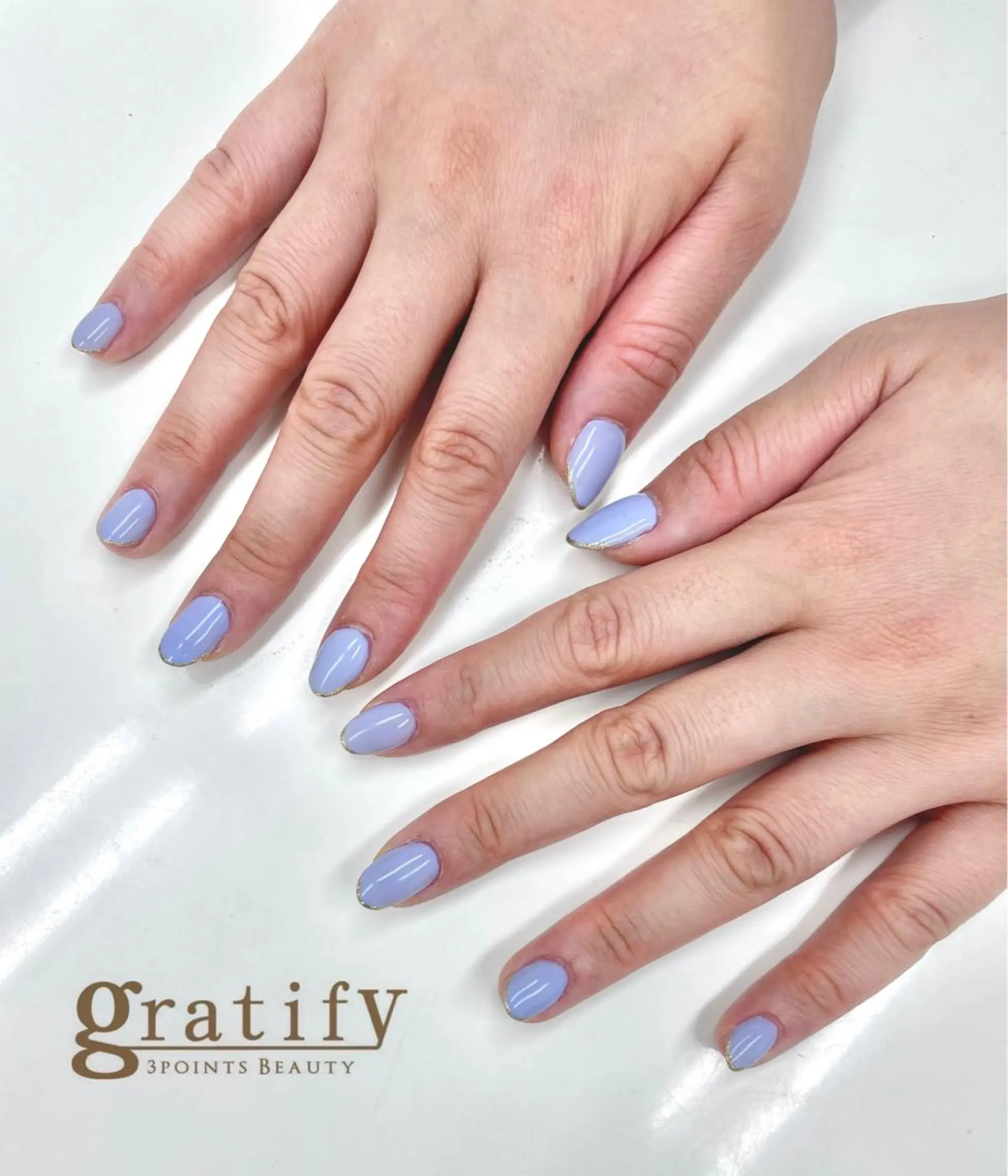 ネイル ラメ(グリッター) ワンカラーネイル 山田 怜奈のネイルデザイン