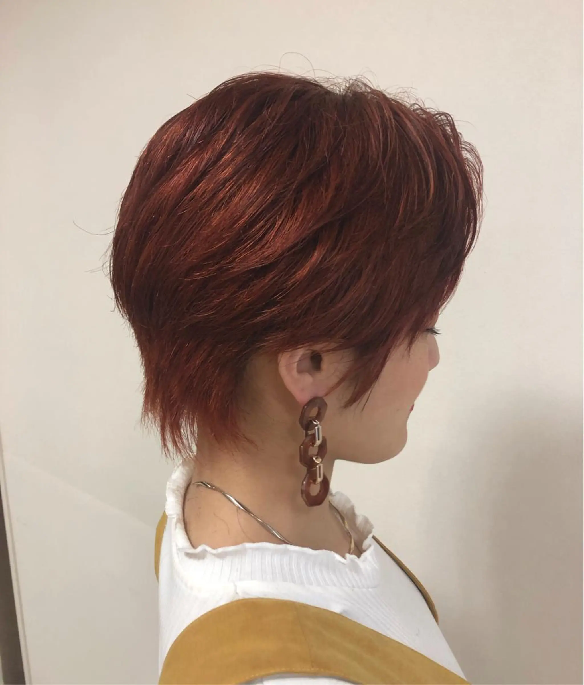 ショート カラー ヘアアレンジ レッドカラー enurk店 🍋 丸谷みく♥のその他イメージ