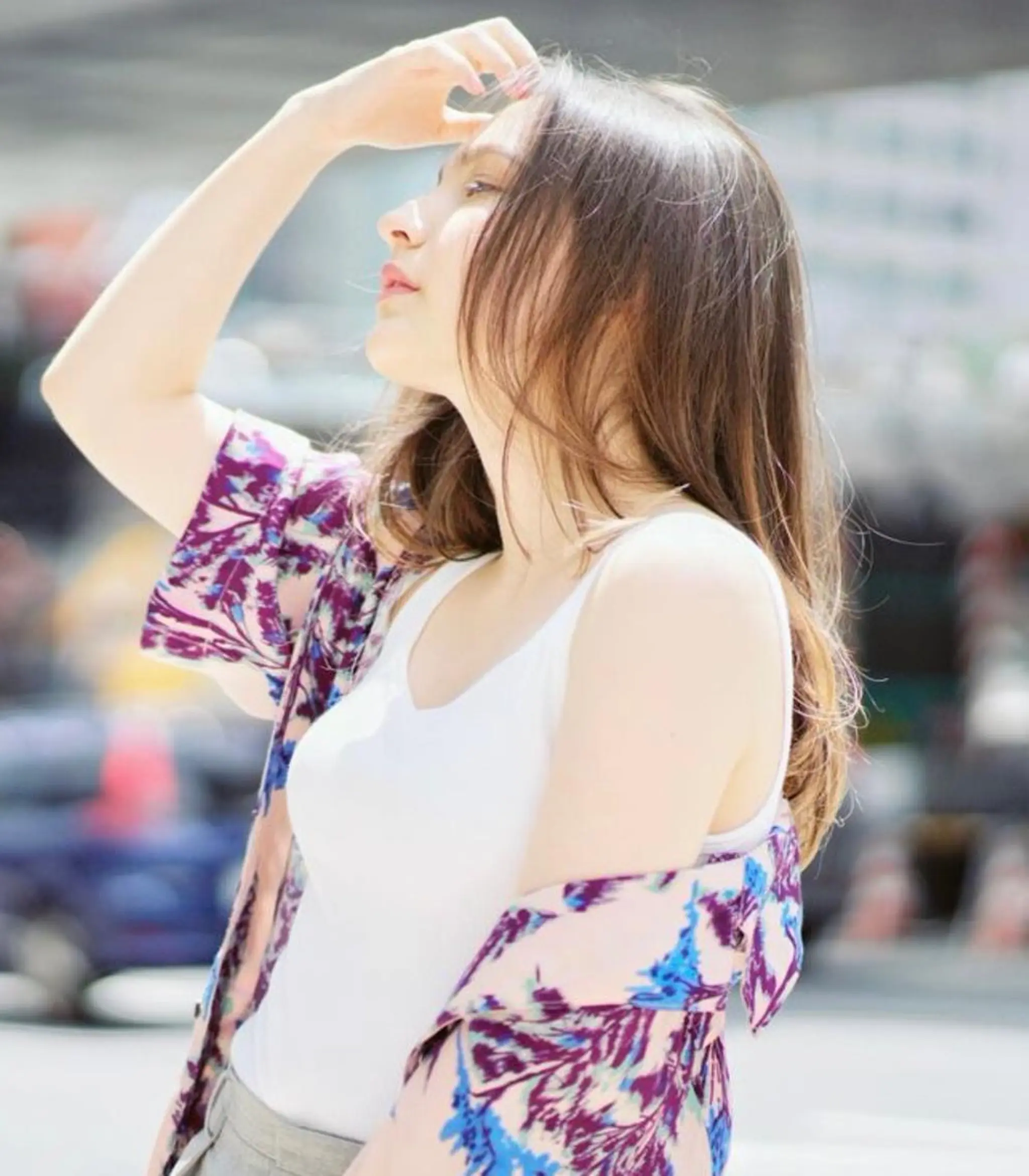 ミディアム カラー ブリーチ 外国人風カラー カット ヘアカラー トリートメント ブリーチ/髪質改善/ レイヤー/YUTO‎のヘアスタイル