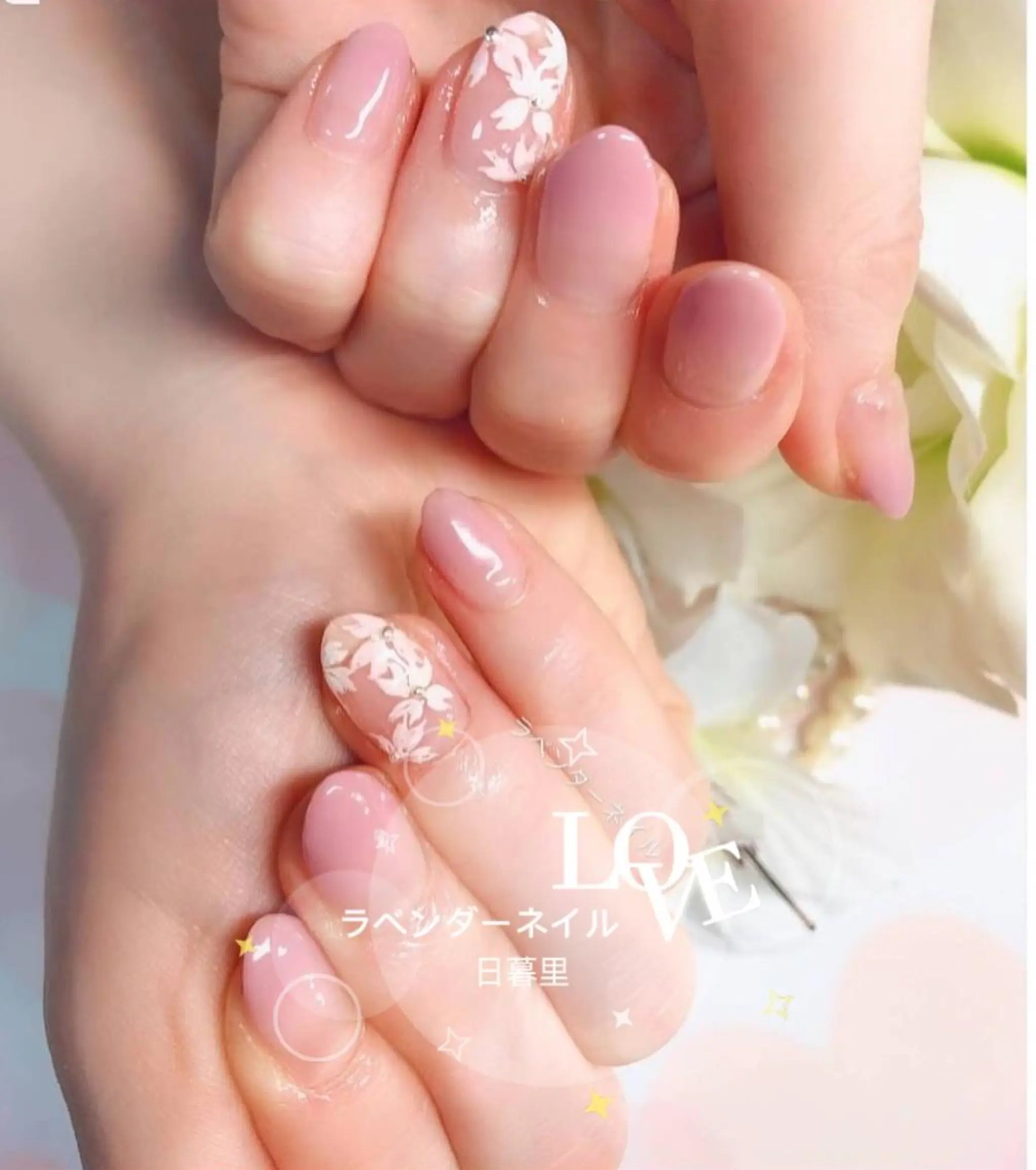 ネイル ラベンダー💖日暮里 ルル💖ネイルのネイルデザイン