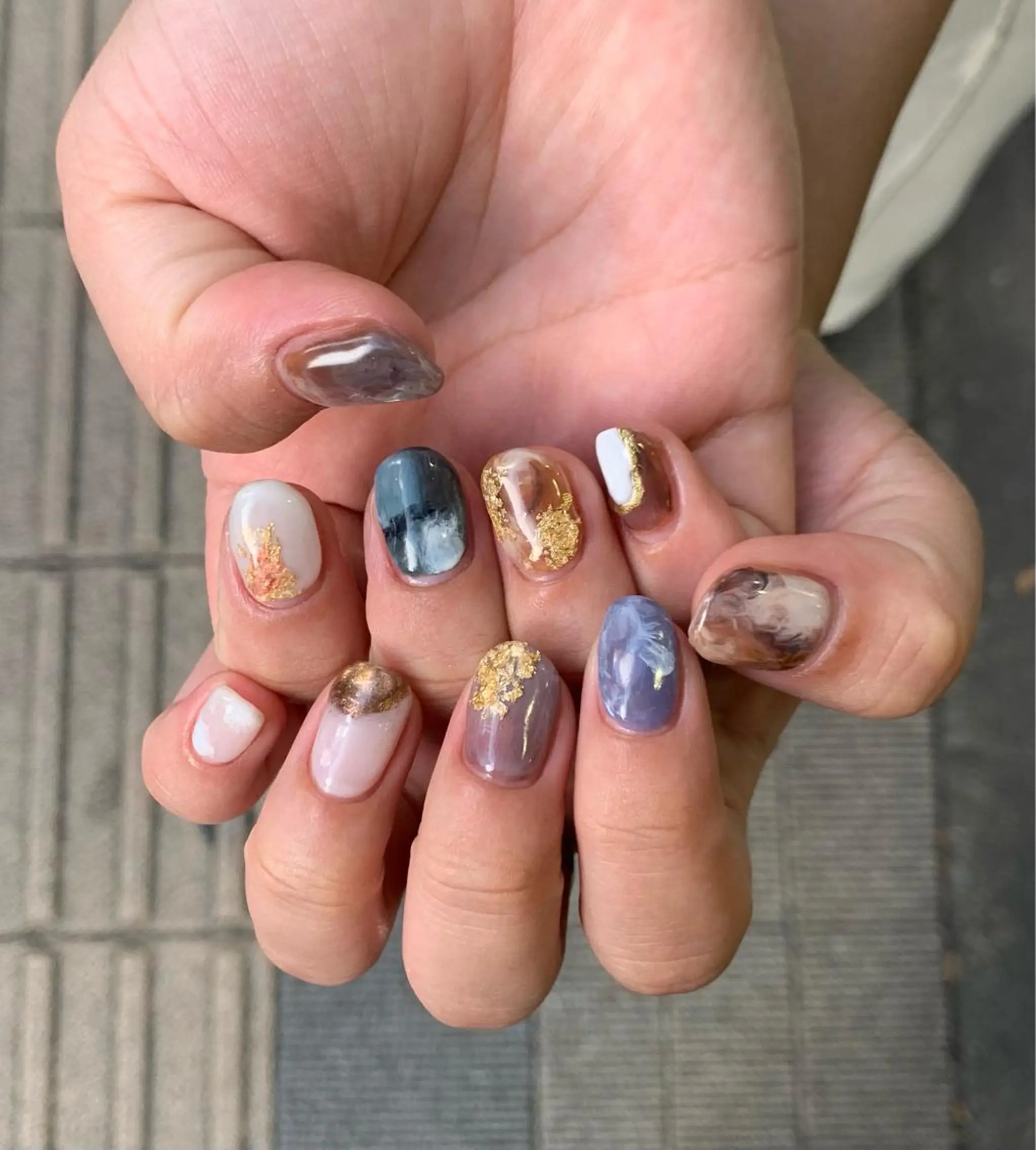 ネイル 海外girl🤎 透明感ベージュmaoのヘアスタイル