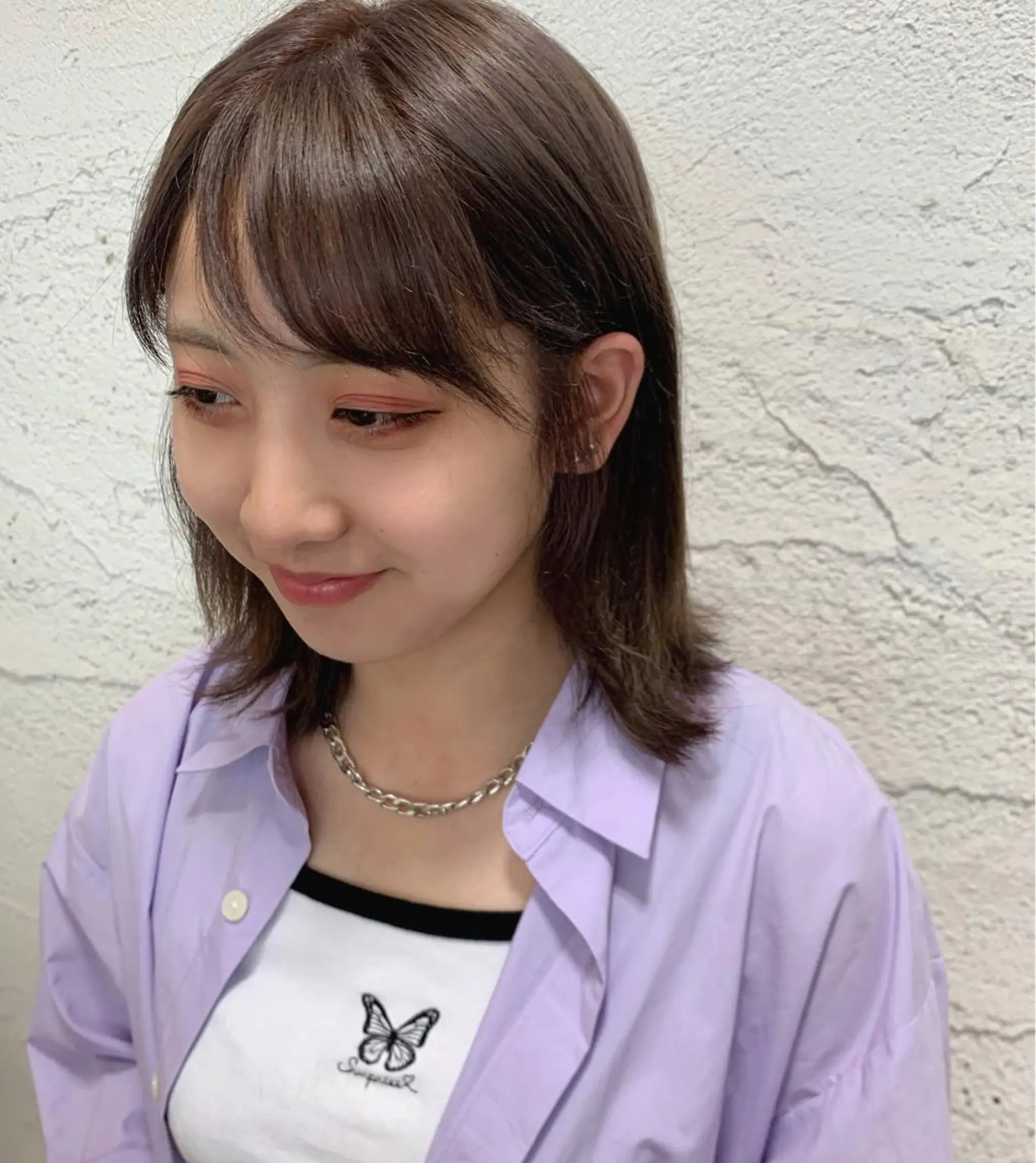 ミディアム カラー 韓国ヘア特化🇰🇷 心斎橋【ユリカ】のヘアスタイル