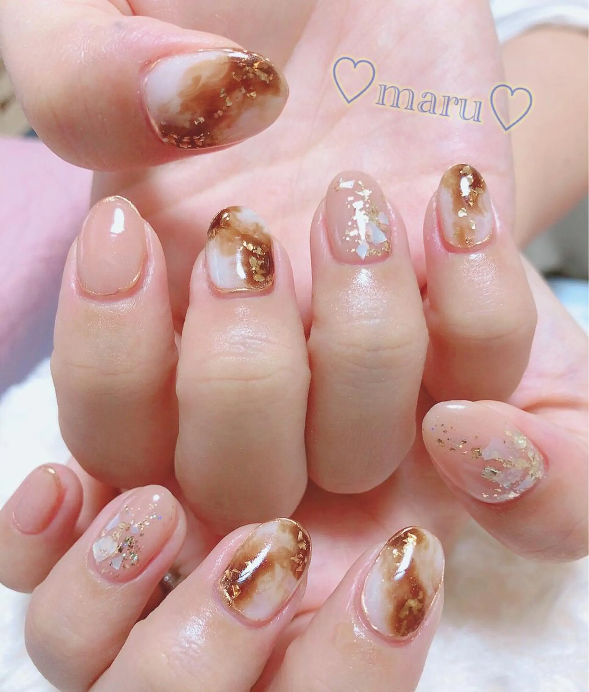 ネイル ハンドネイル フットネイル まるみ ♡のネイルデザイン