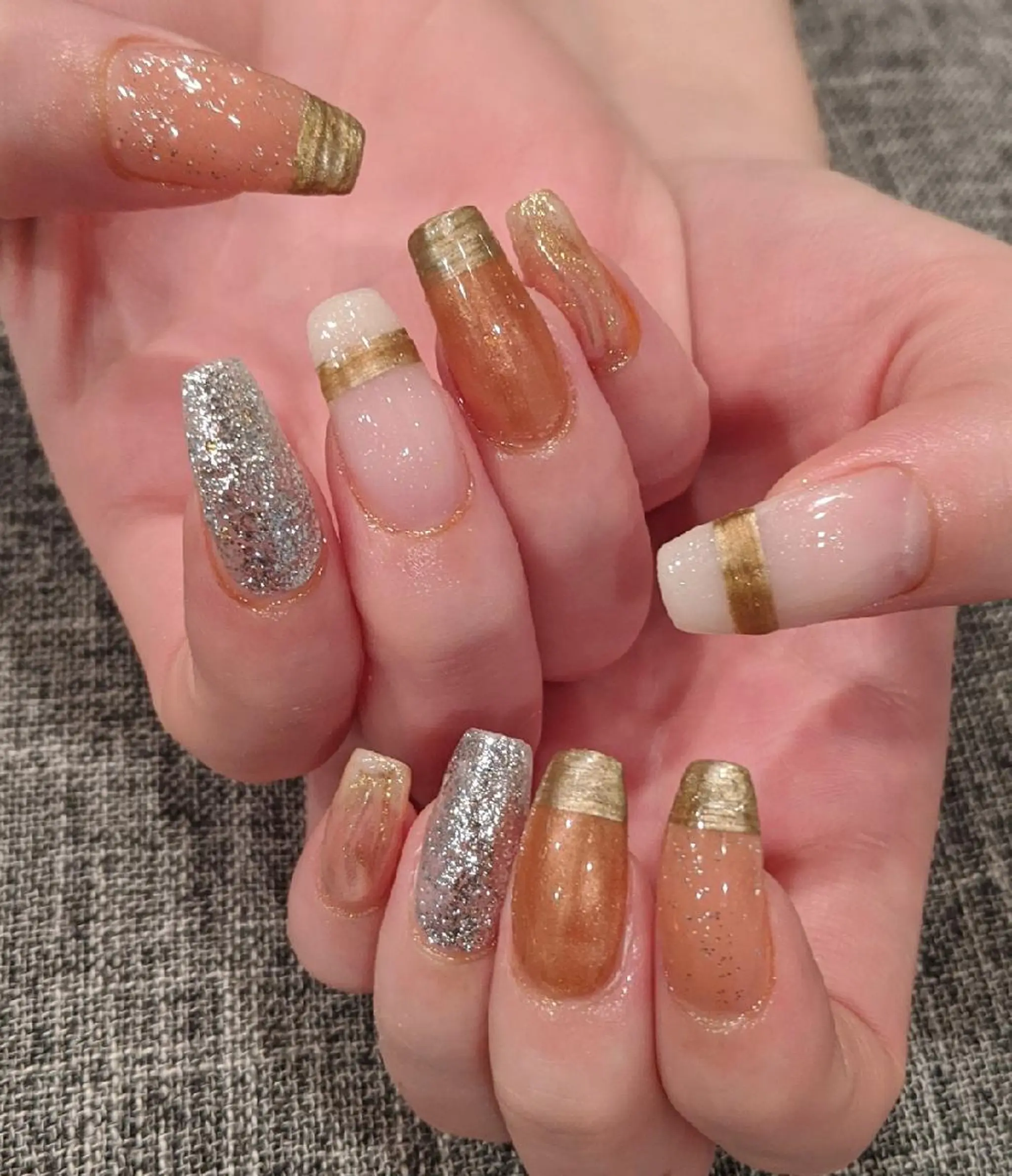 ネイル ブラウン ハンドネイル private salon mieのネイルデザイン