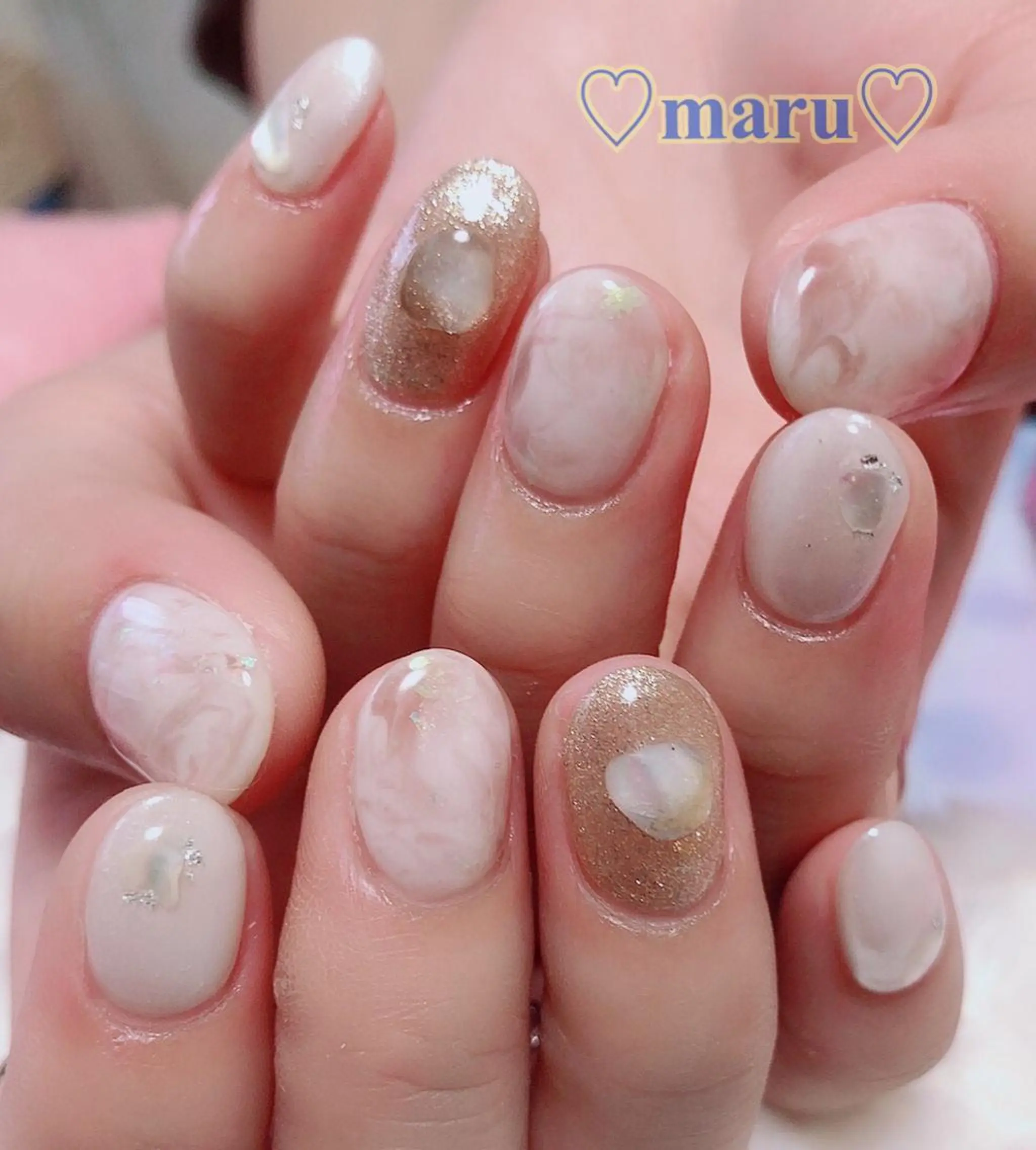 ネイル ハンドネイル フットネイル まるみ ♡のネイルデザイン