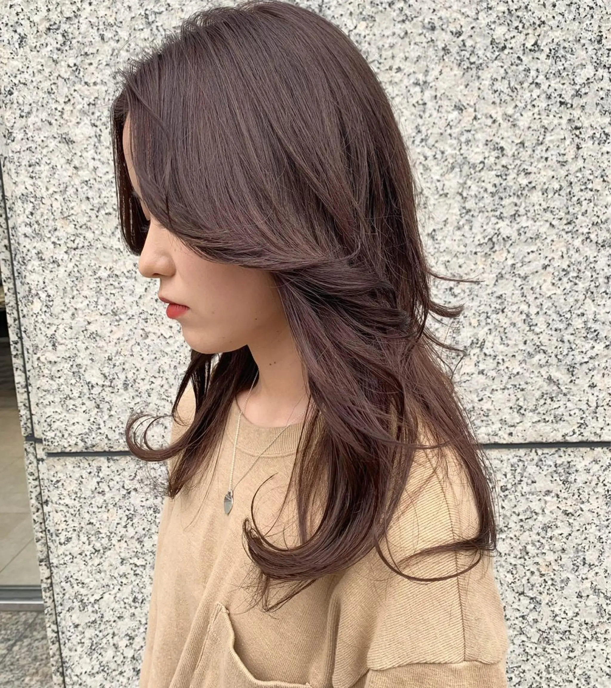 ロング カラー パーマ ヘアアレンジ メンズ キッズ ネイル マツエク・マツパ 女性専用サロン梅田 髪質改善カラーakiのヘアスタイル